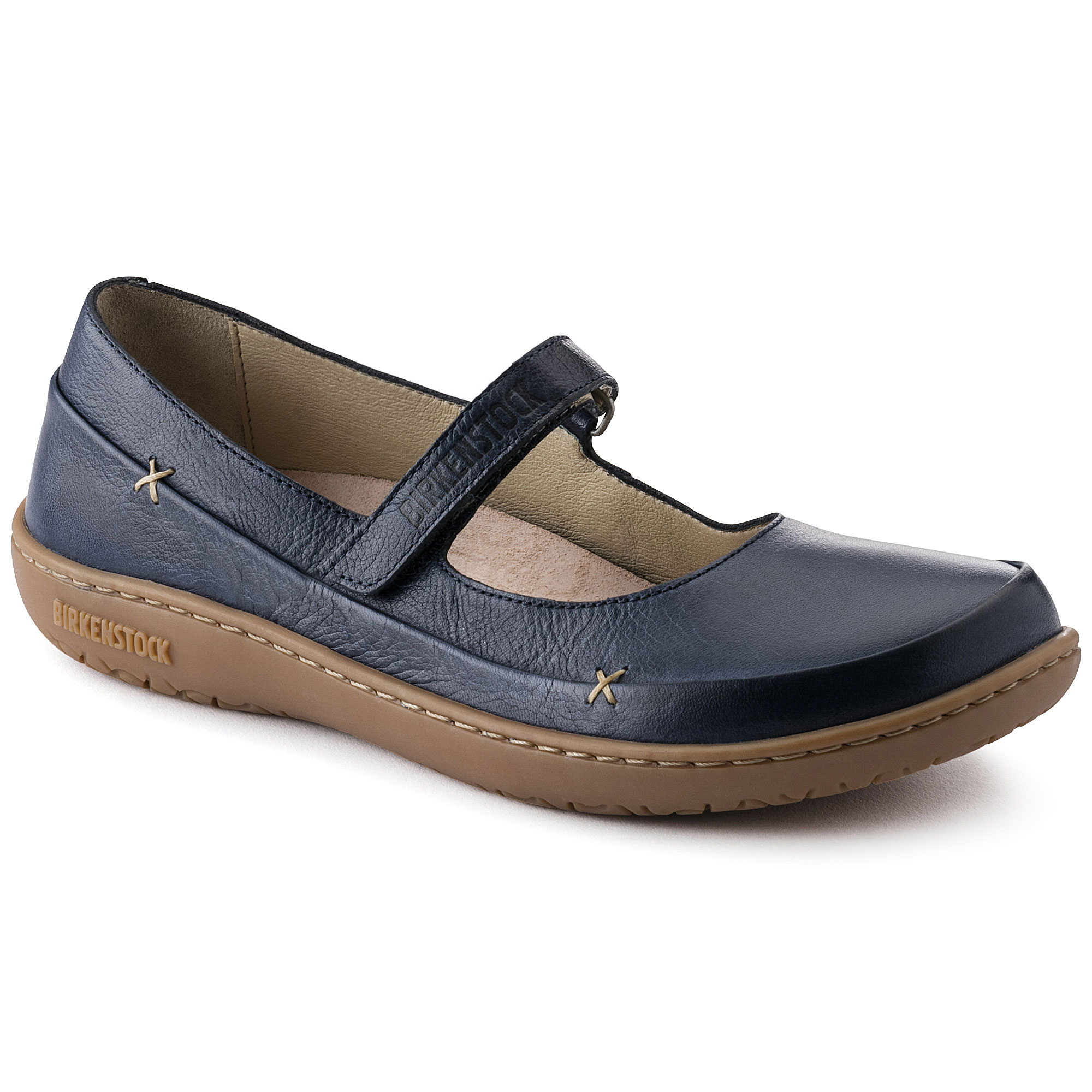Iona Natural Leather Navy | shop online 