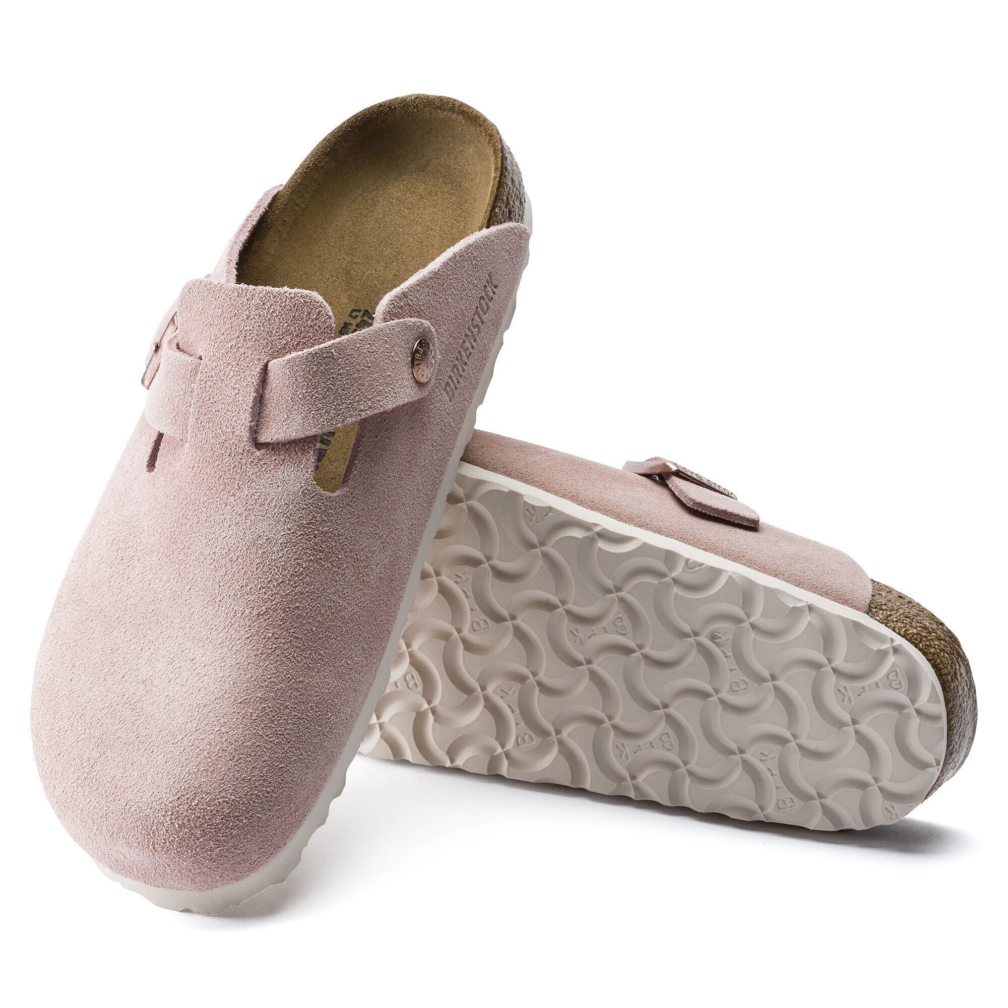 Boston Suede Leather Light Rose BIRKENSTOCK