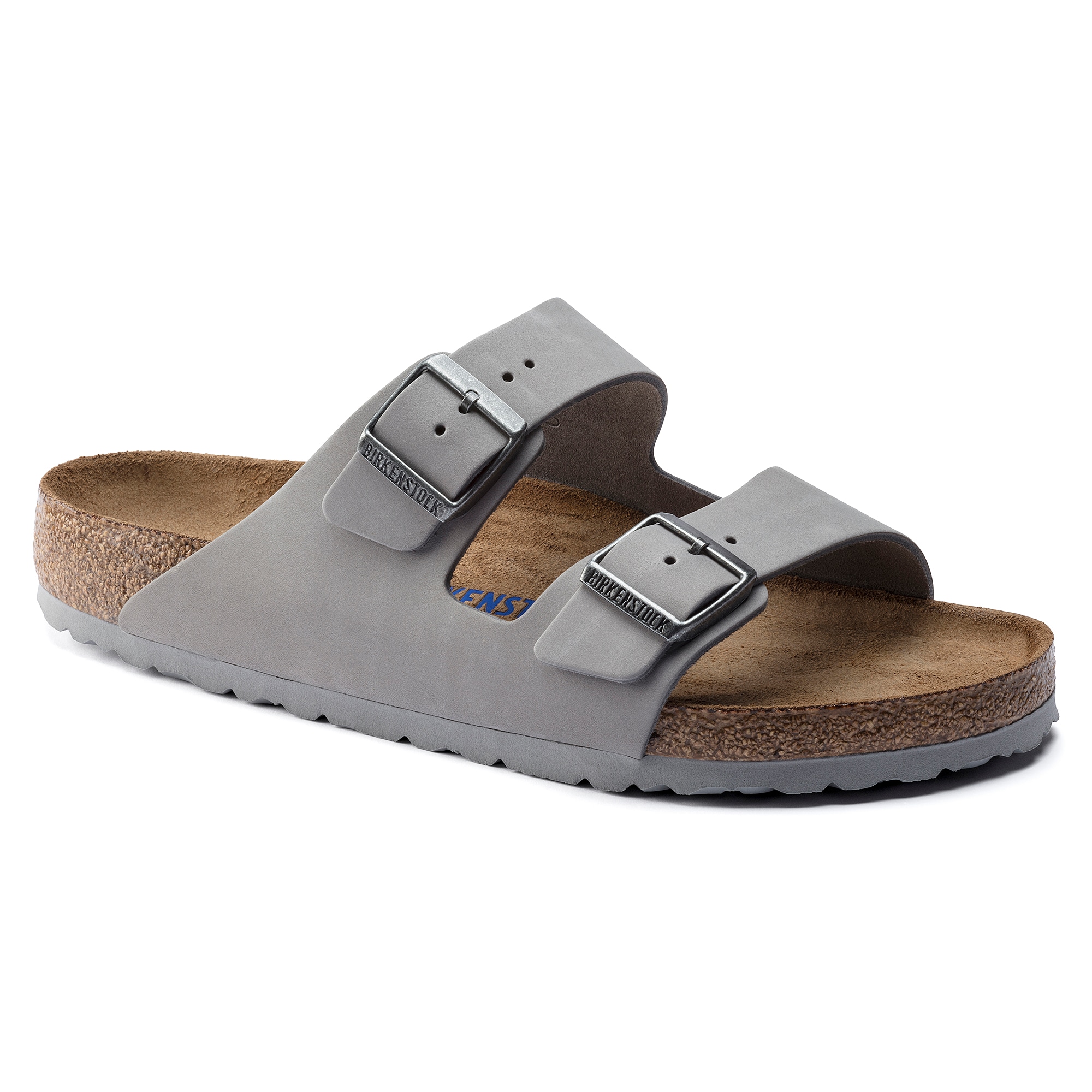 Footbed Nubuck Leather Dove Gray | BIRKENSTOCK