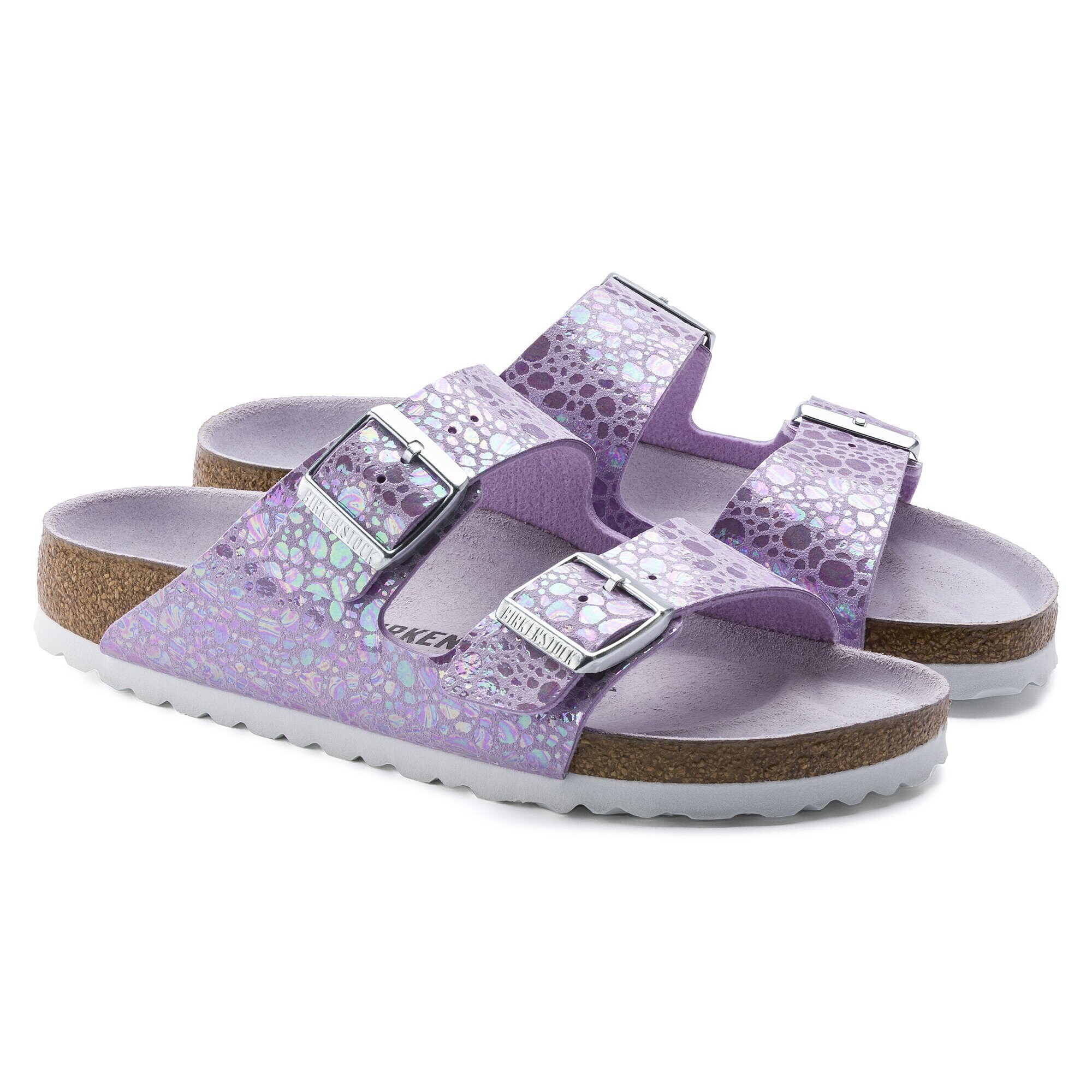 birkenstock metallic stones lilac