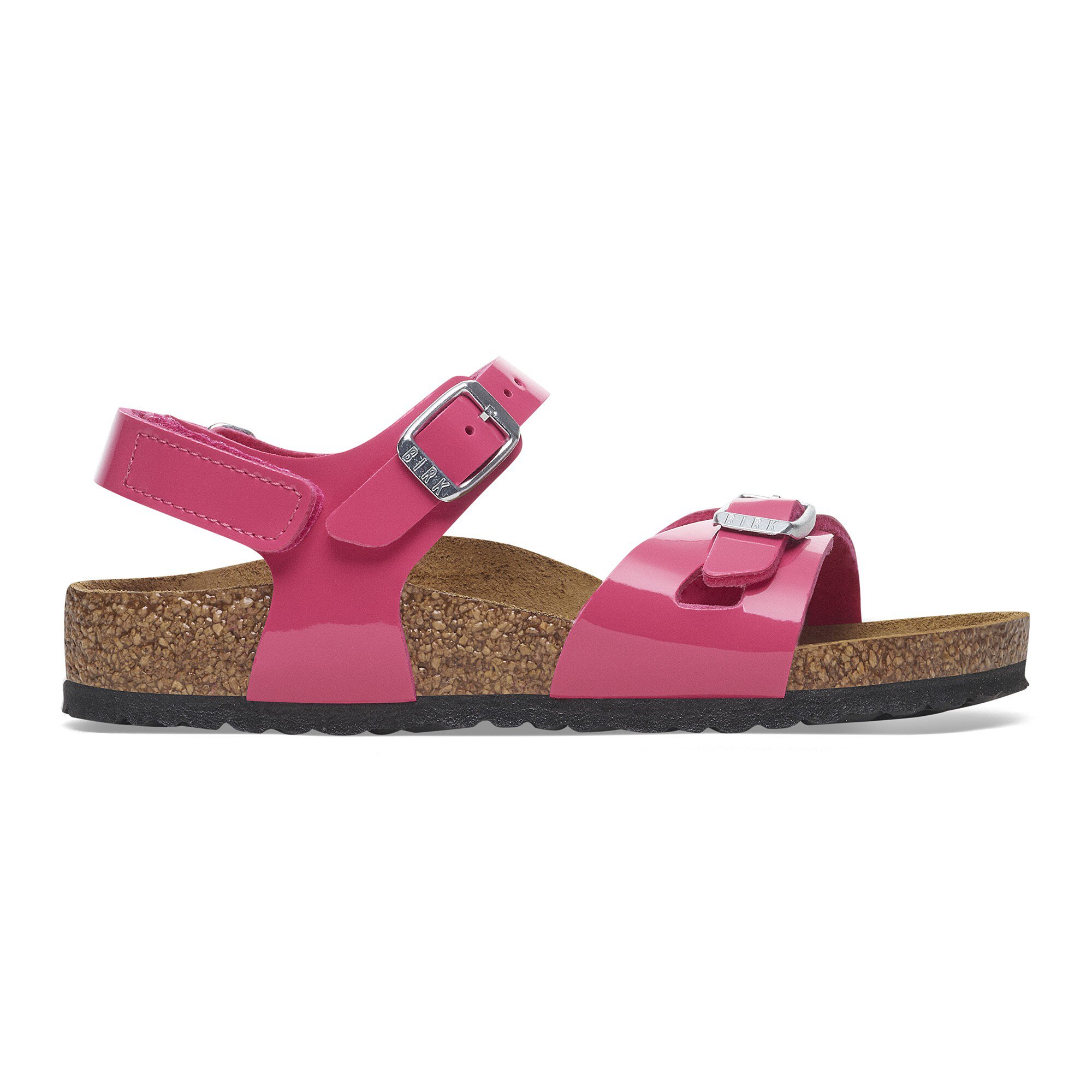 Rio AS Kids Birko-Flor Patent Patent Fuchsia Tulip | BIRKENSTOCK
