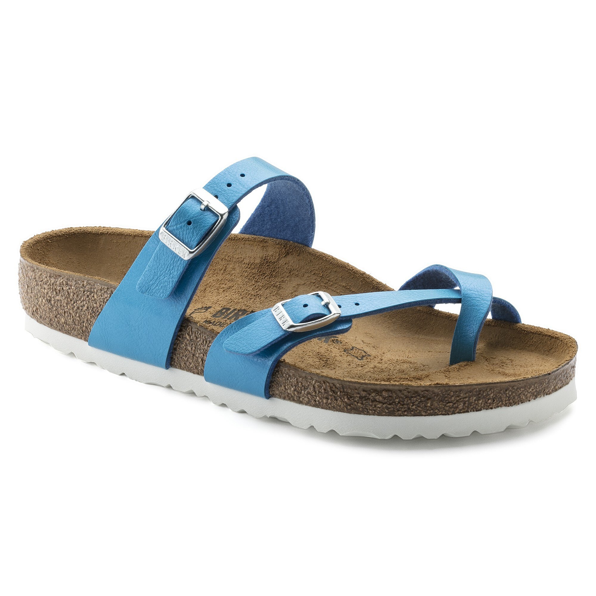birkenstock mayari electric metallic ocean
