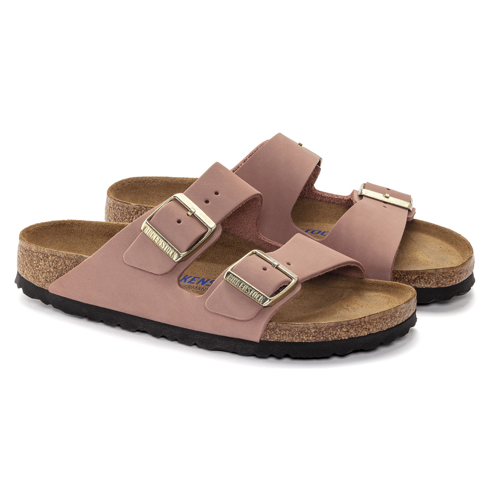 Birkenstock arizona suede leather rose on sale