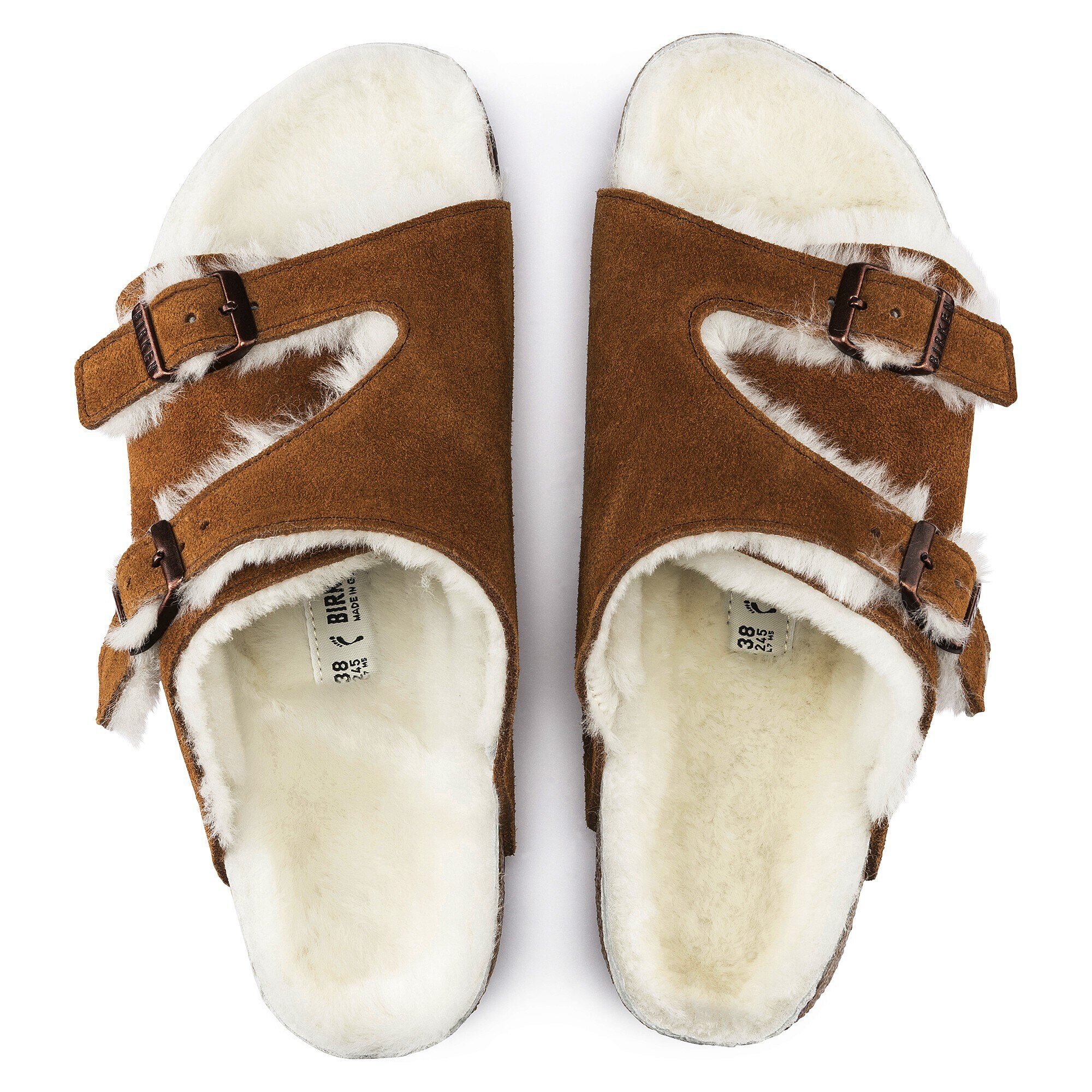 birkenstock shearling mink