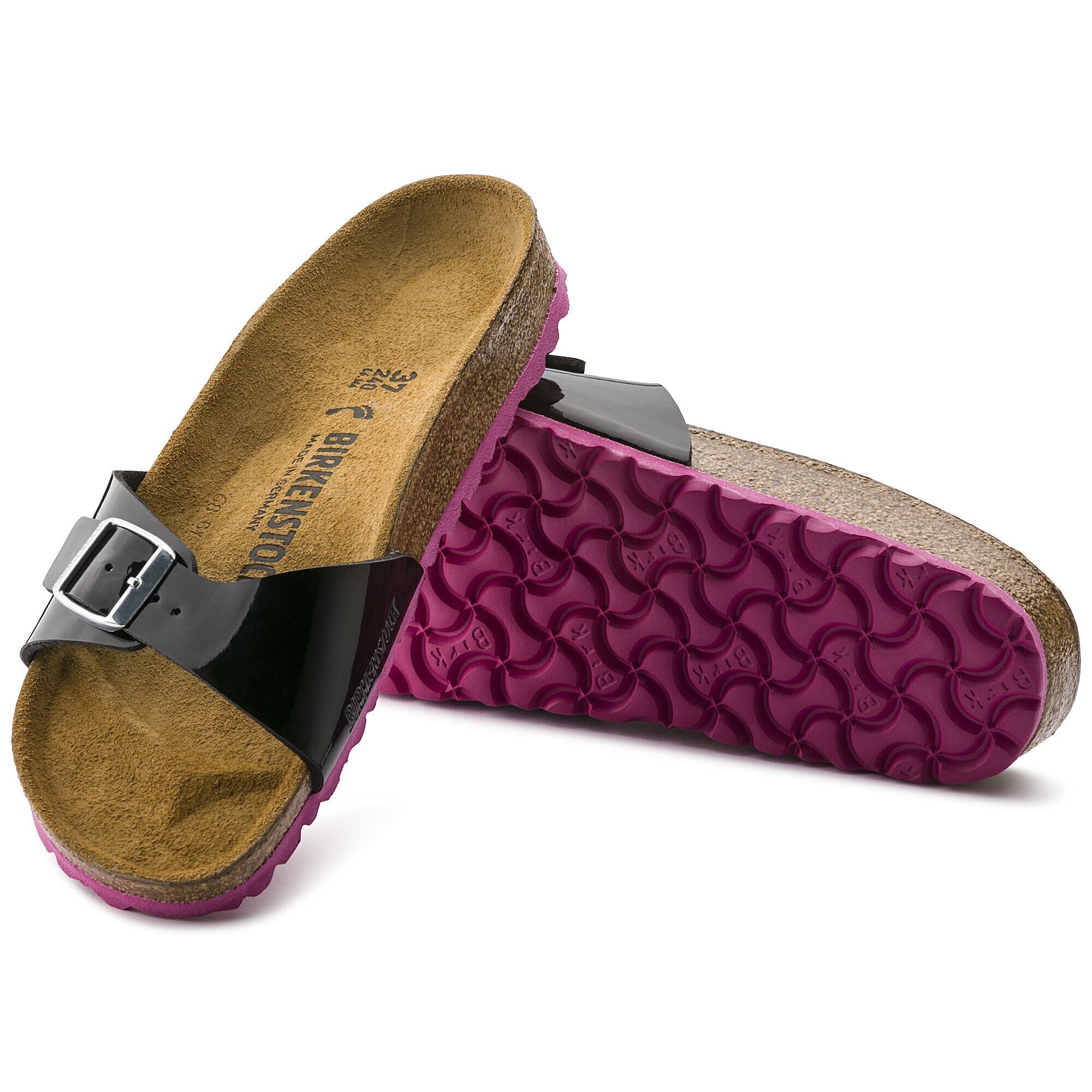 red patent madrid birkenstocks