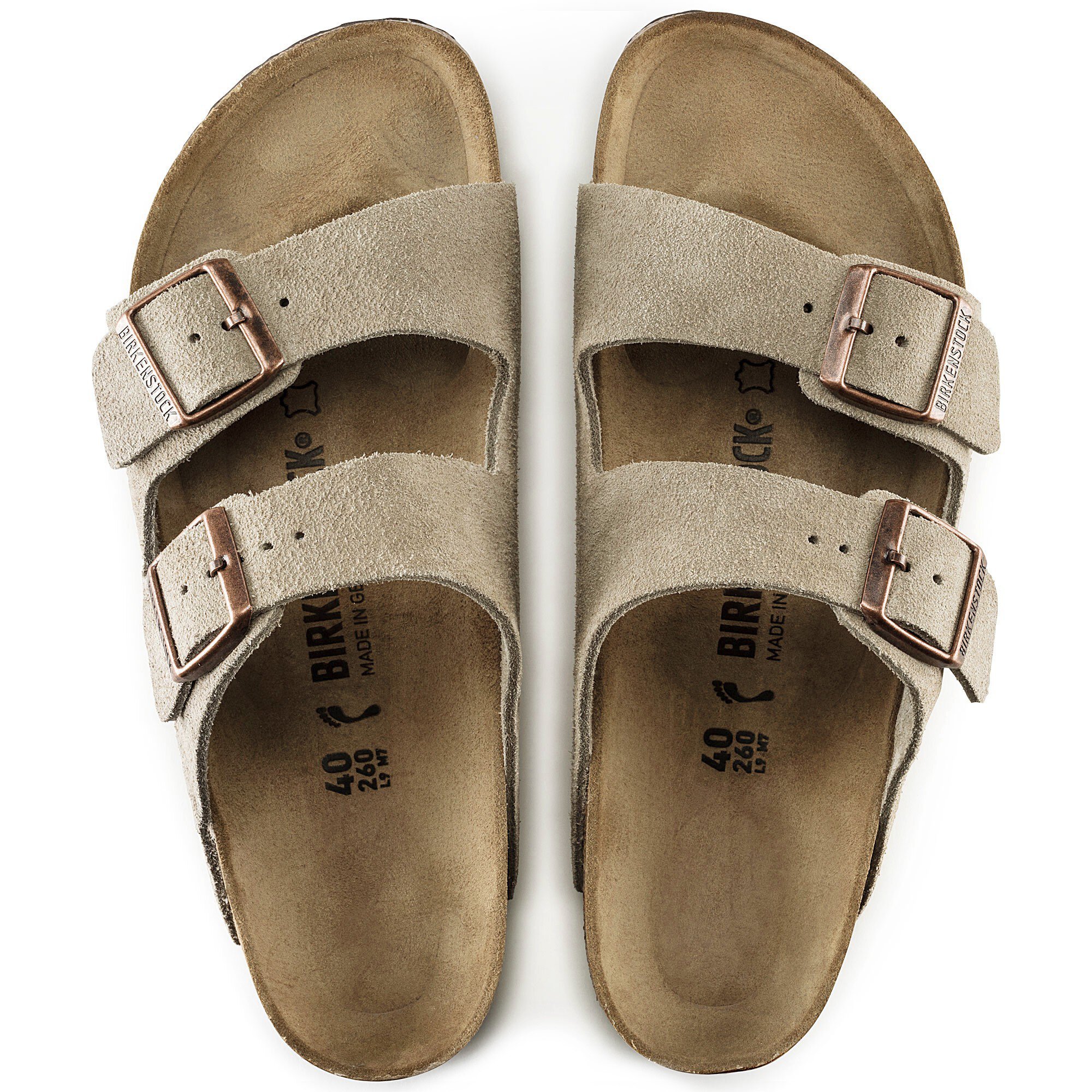 Birkenstock Arizona Soft Footbed Suede - Taupe 36