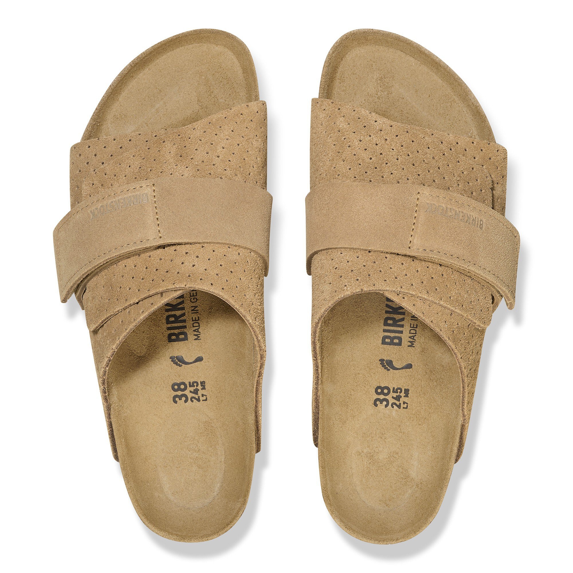 Kyoto Suede Embossed New Beige | BIRKENSTOCK