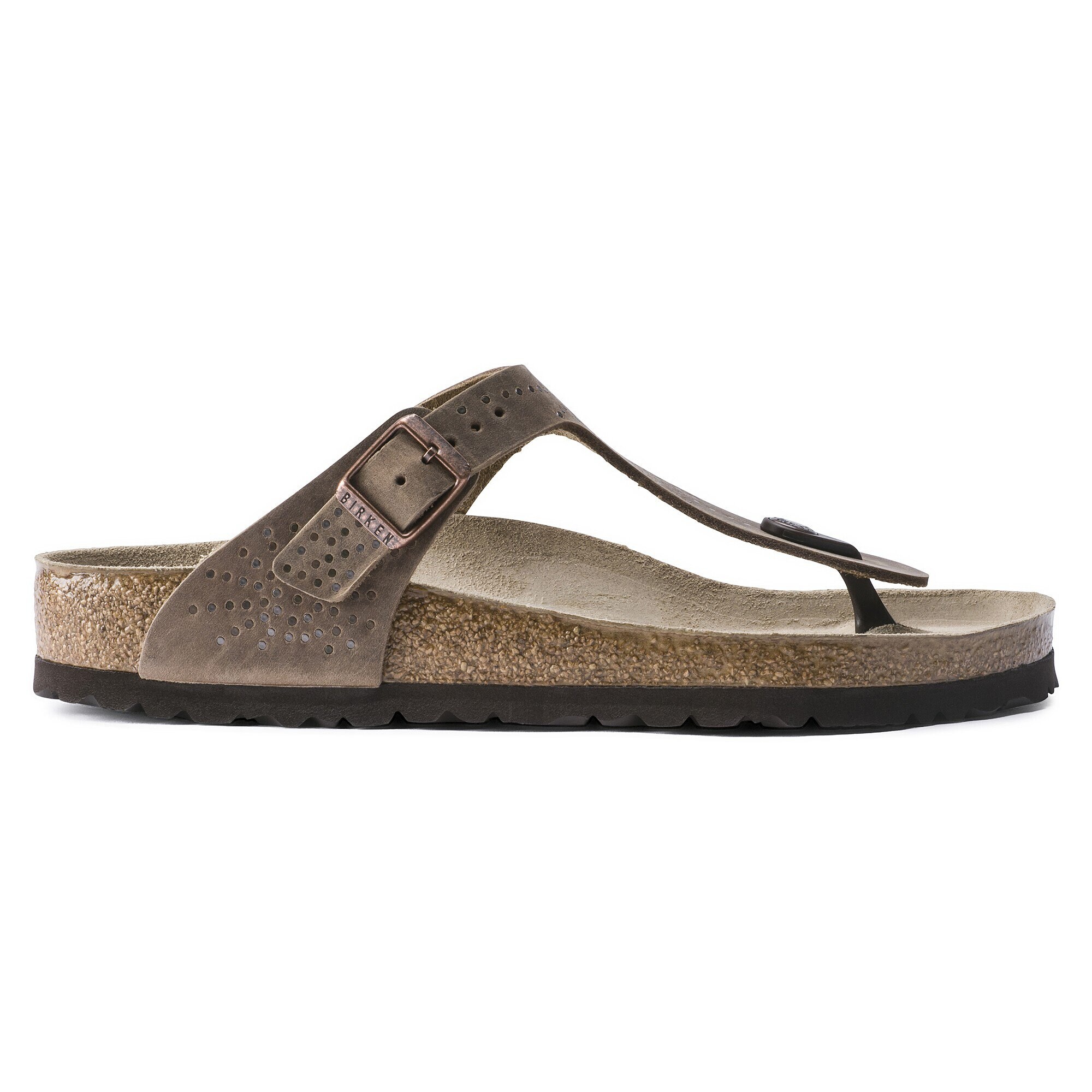 oiled leather birkenstock gizeh