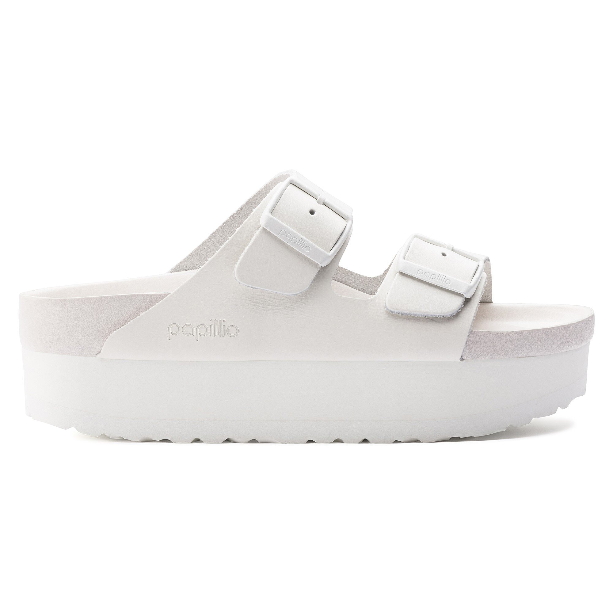 Arizona Platform Leather White | BIRKENSTOCK