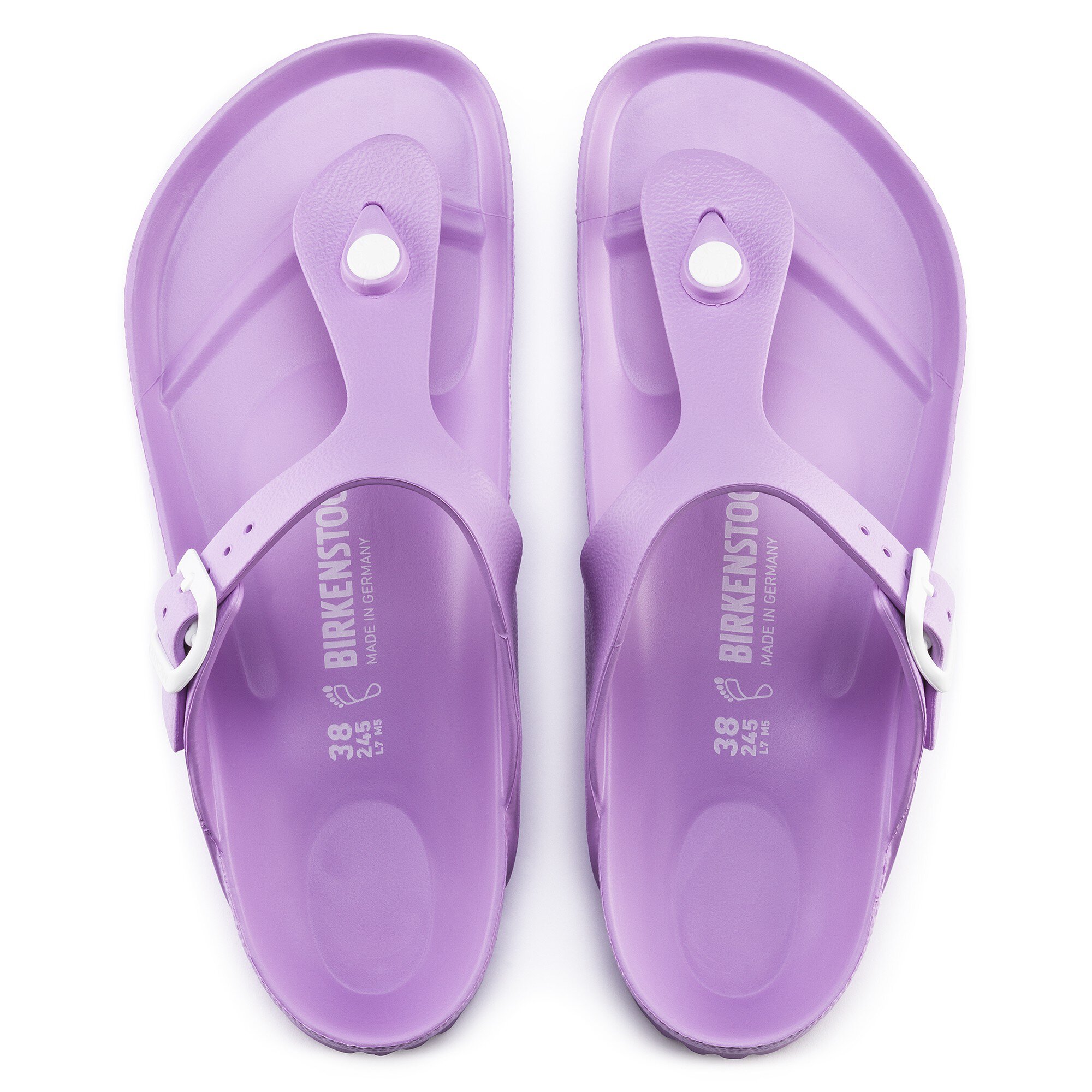 lavender birkenstocks eva