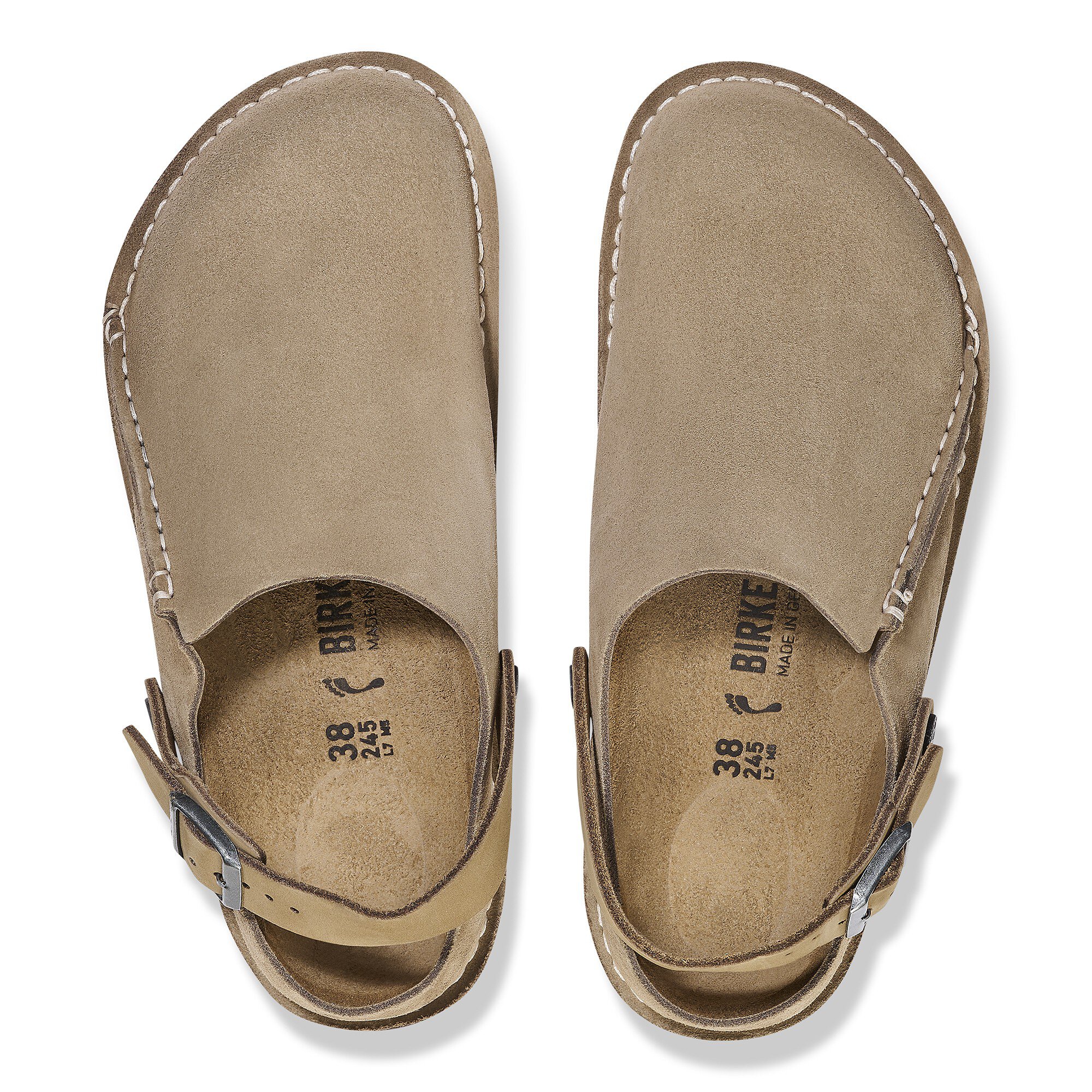 Lutry Premium Suede Suede Leather Gray Taupe | BIRKENSTOCK