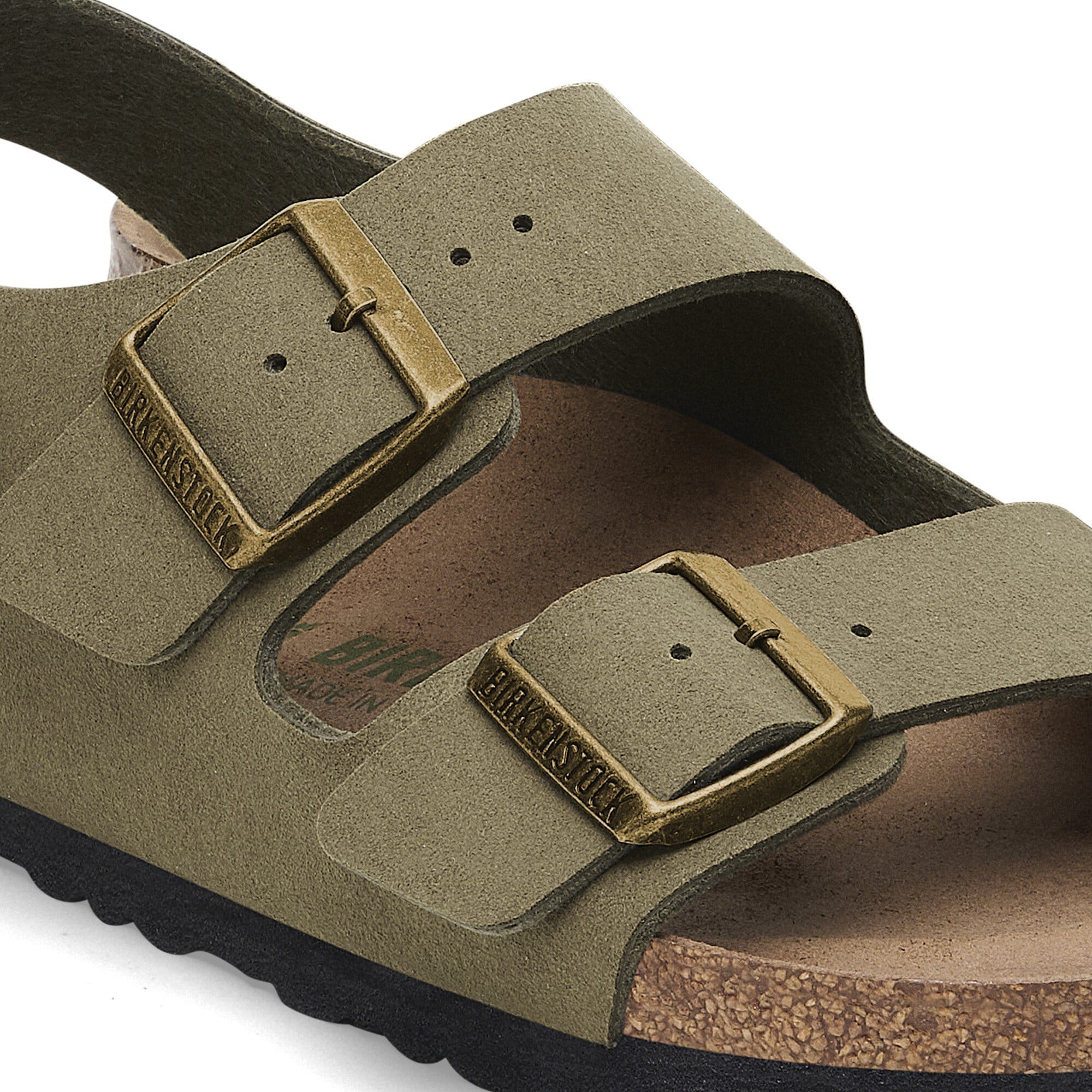 Amazon.com | Birkenstock Unisex Milano SFB Flat,Brown Amalfi