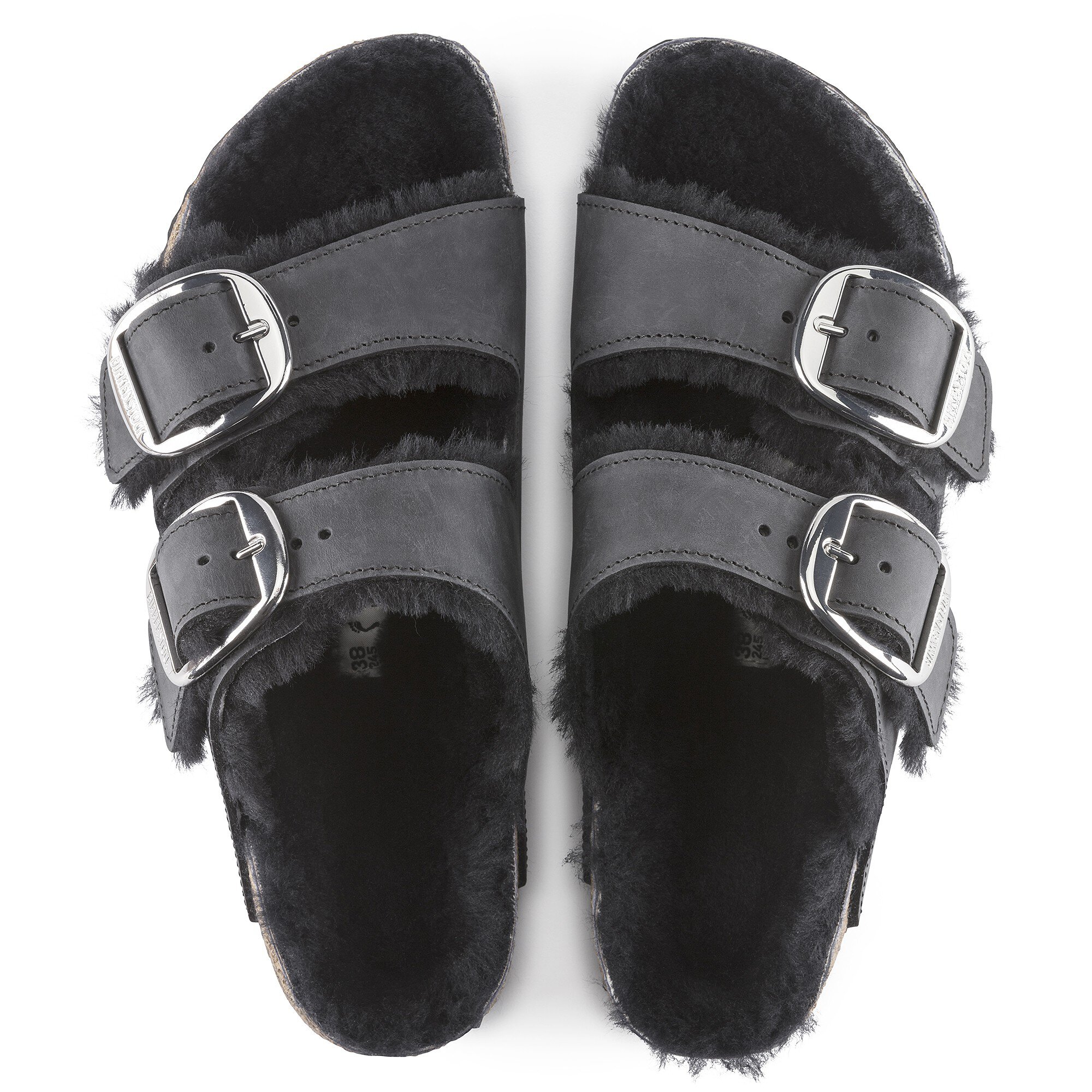 Birkenstock Arizona Big Buckle Shearling Sandals - Farfetch