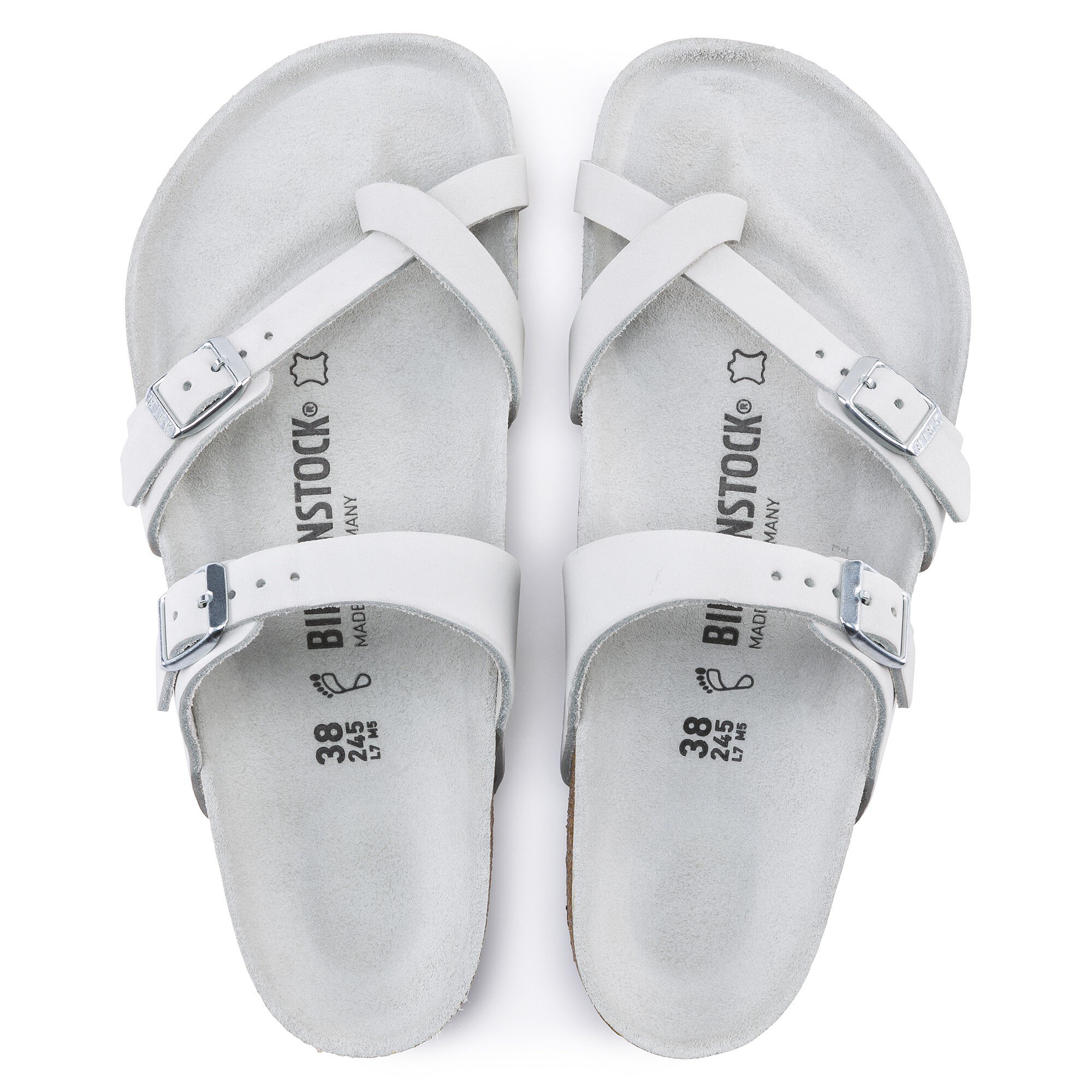 birkenstock mayari sandals white