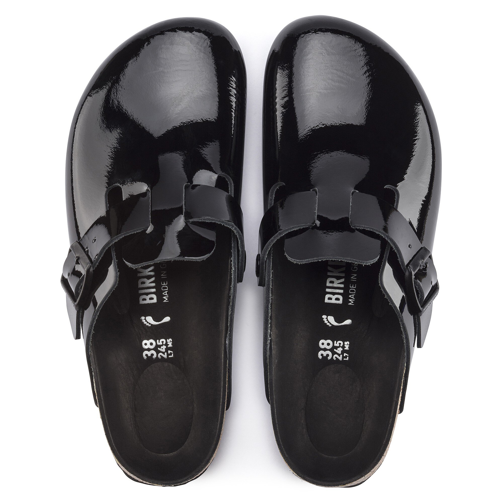 Patent leather birkenstock clogs Clearance
