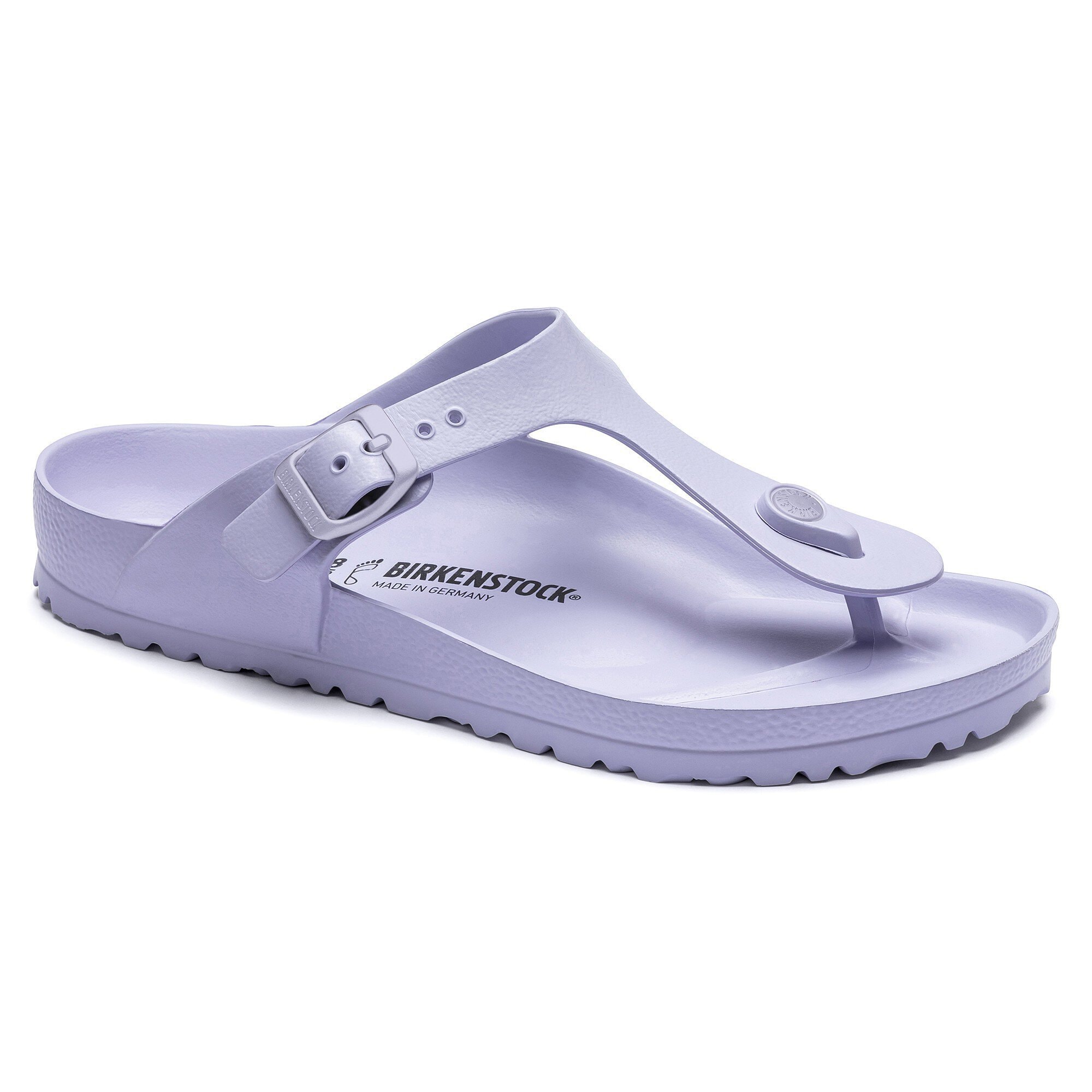 purple birkenstock sandals