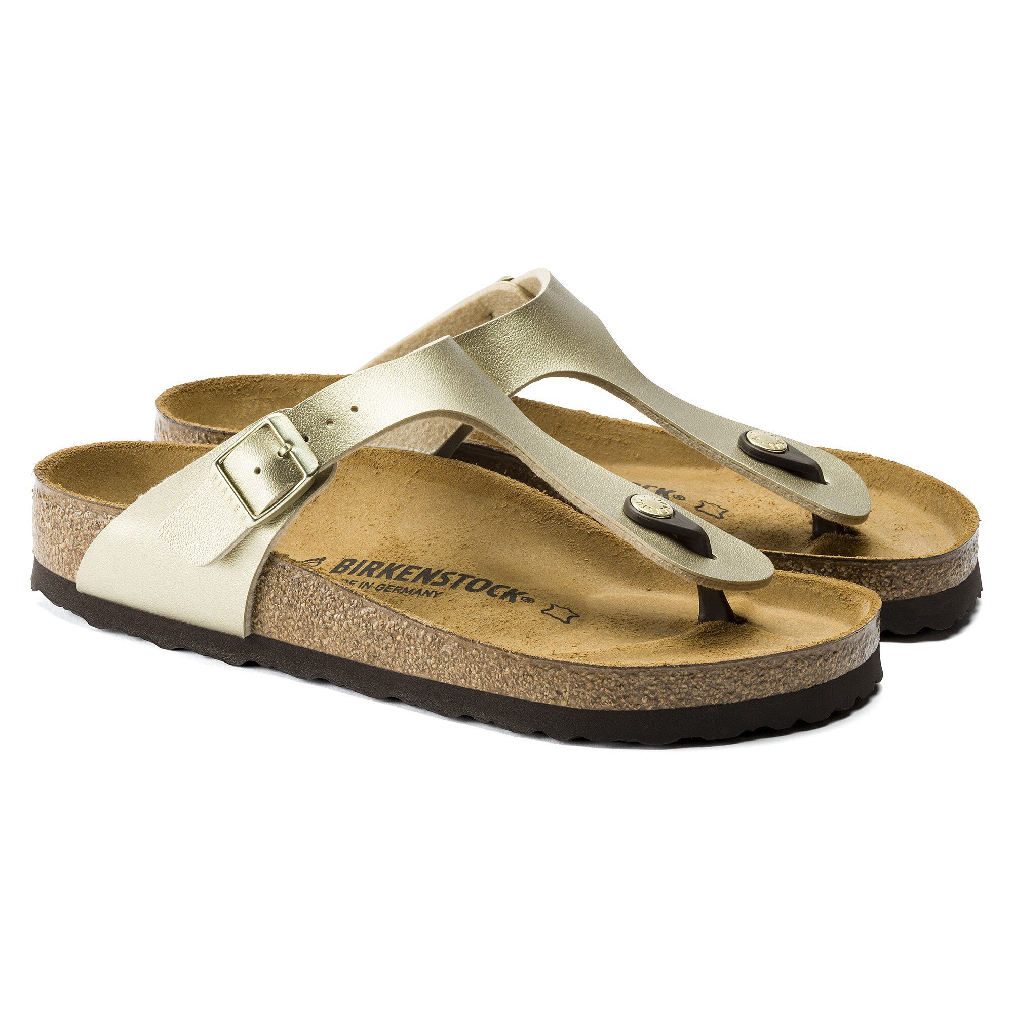 Birkenstock gizeh metallic gold outlet