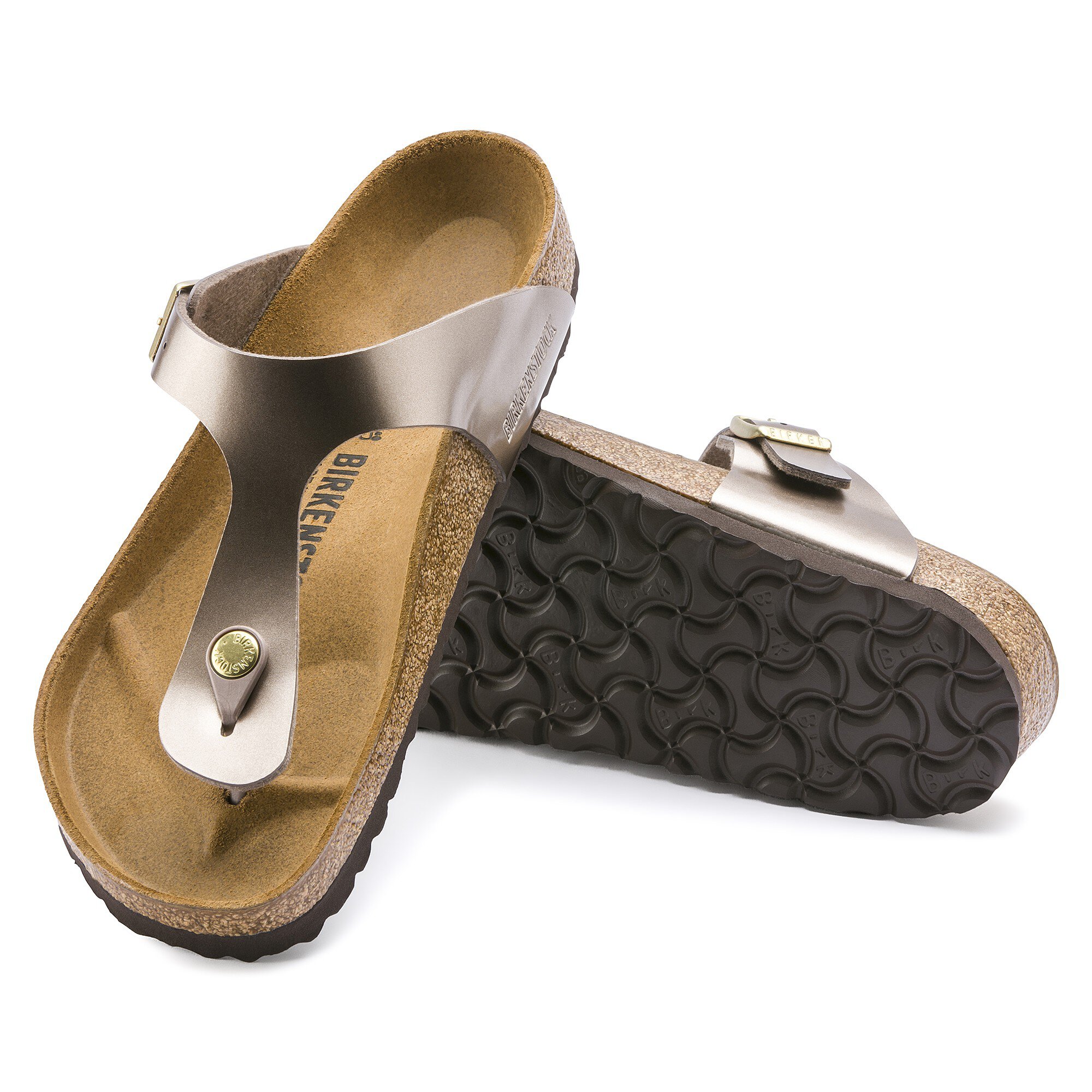 Gizeh Birko-Flor Electric Metallic Taupe | BIRKENSTOCK