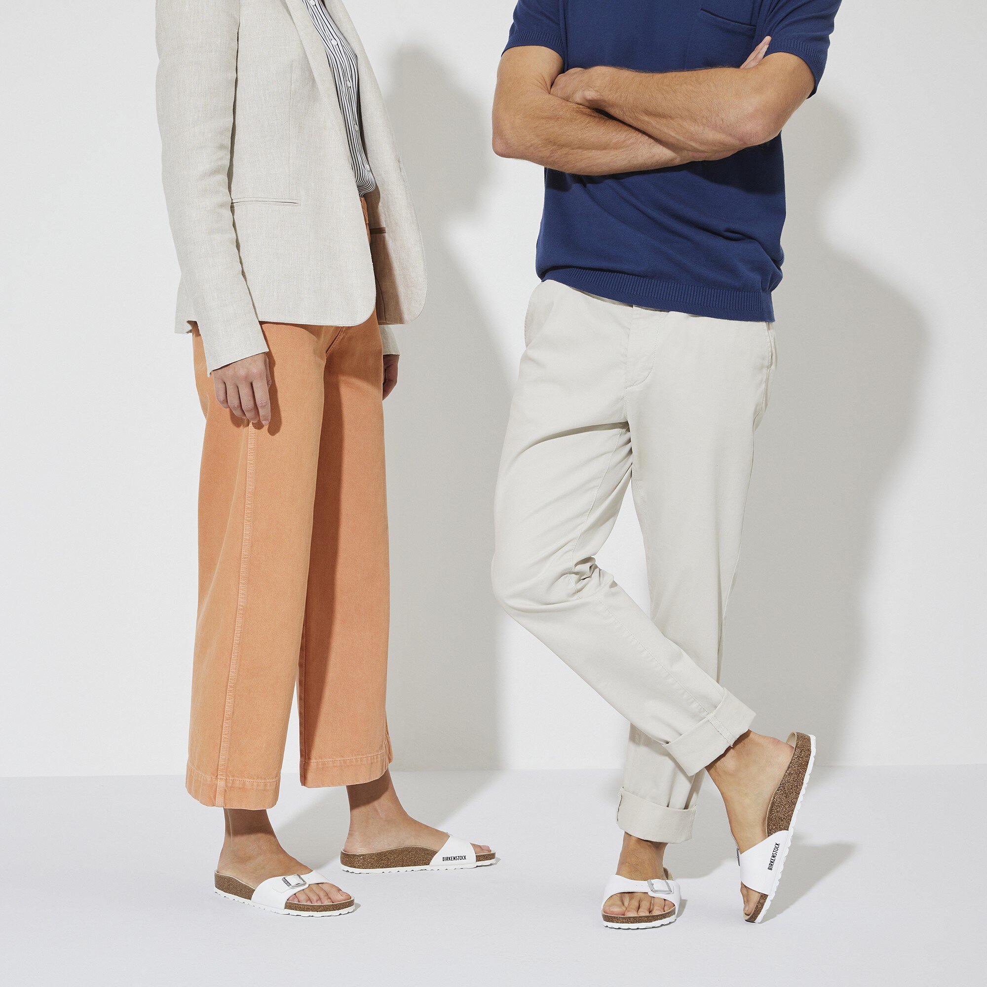 Birkenstock one strap white discount