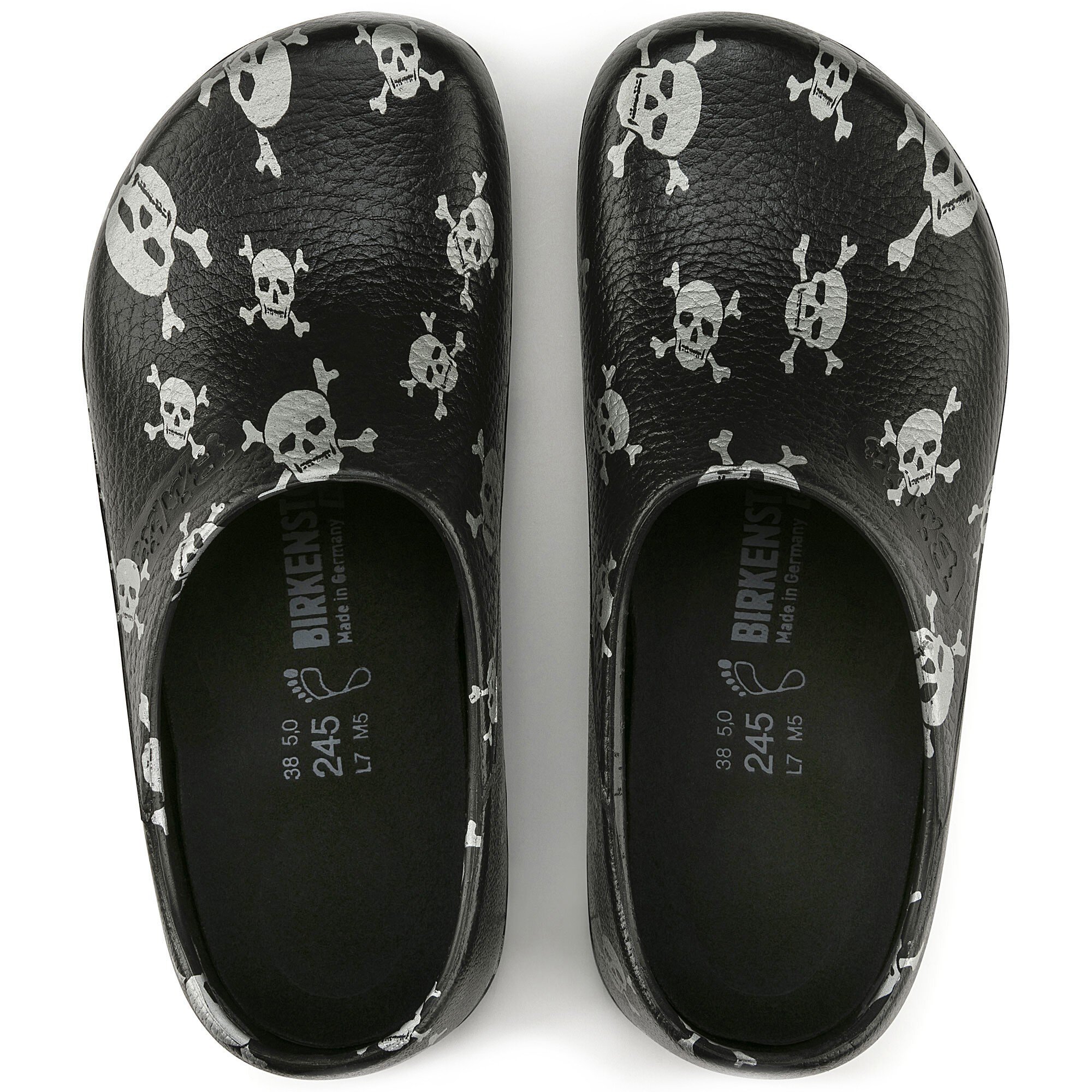 birkenstock skull clogs