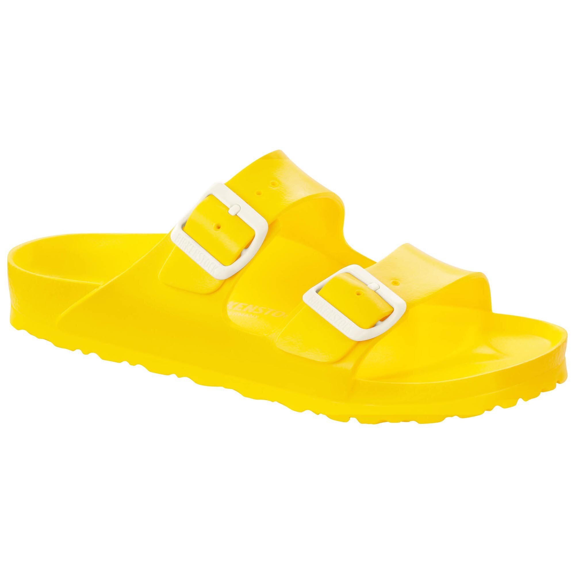 birkenstock women's arizona essentials eva sandals yellow