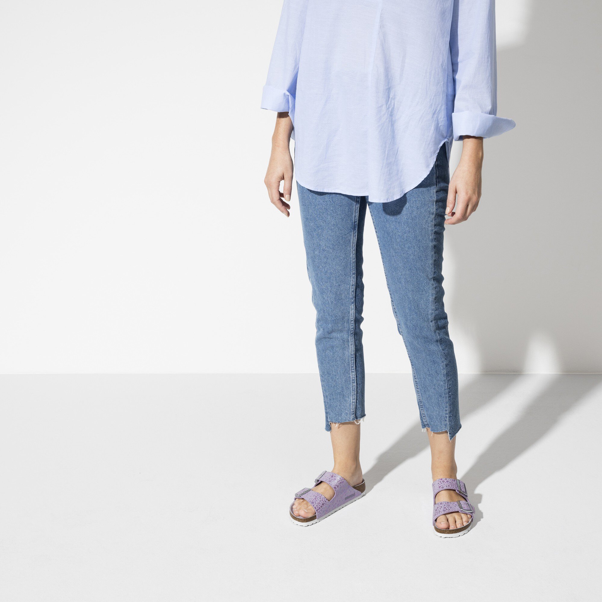 birkenstock metallic stones lilac