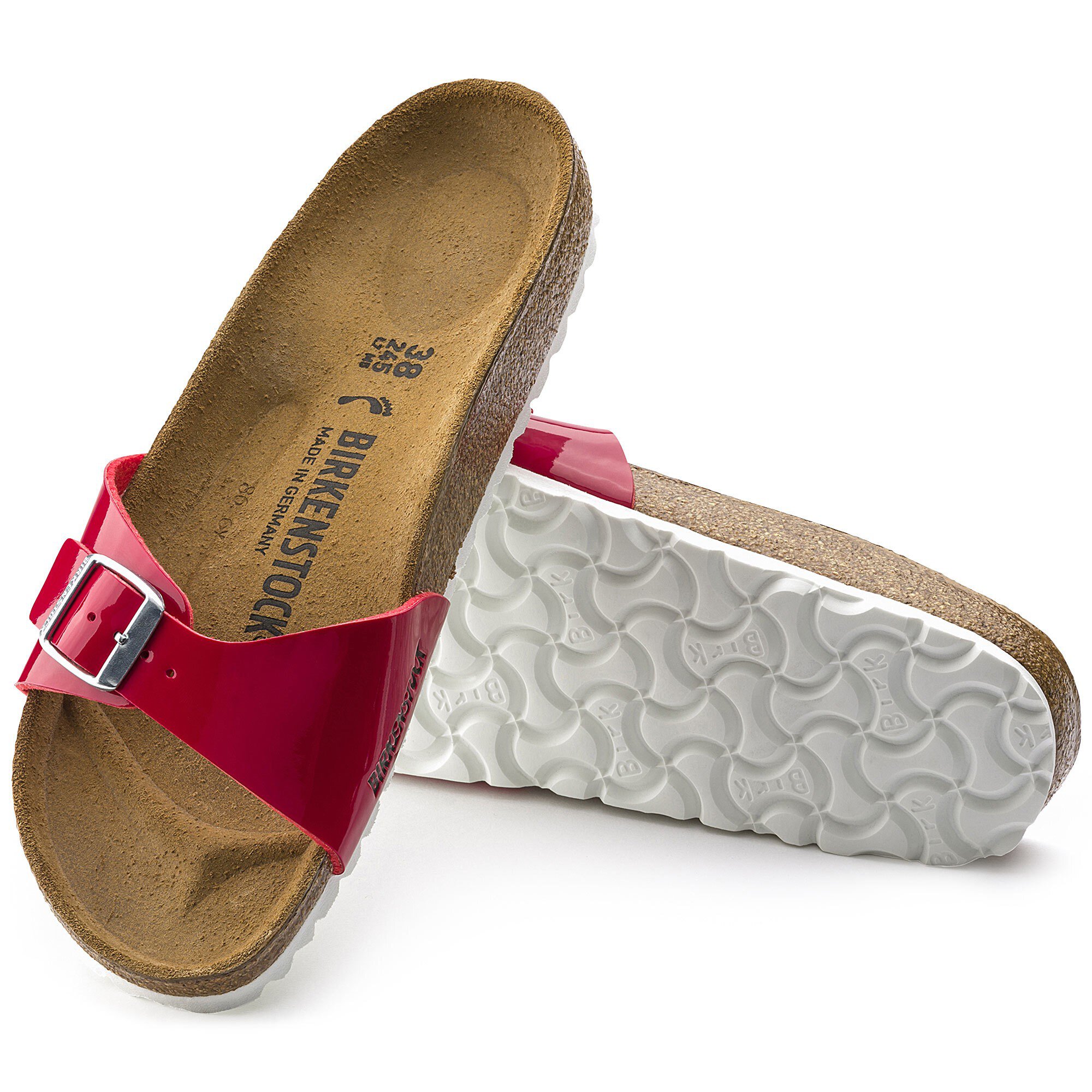 red patent madrid birkenstocks