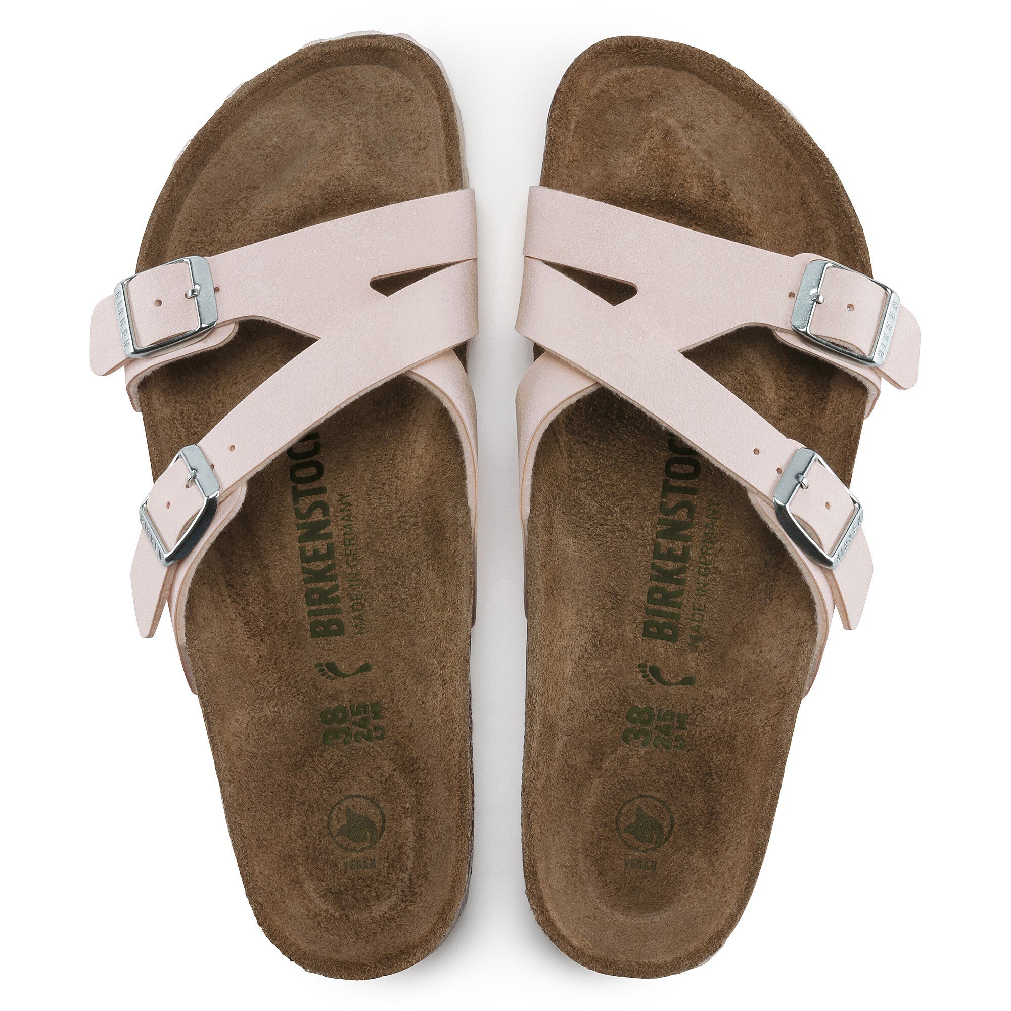 Yao Vegan Birko Flor Nubuck Brushed Light Rose BIRKENSTOCK