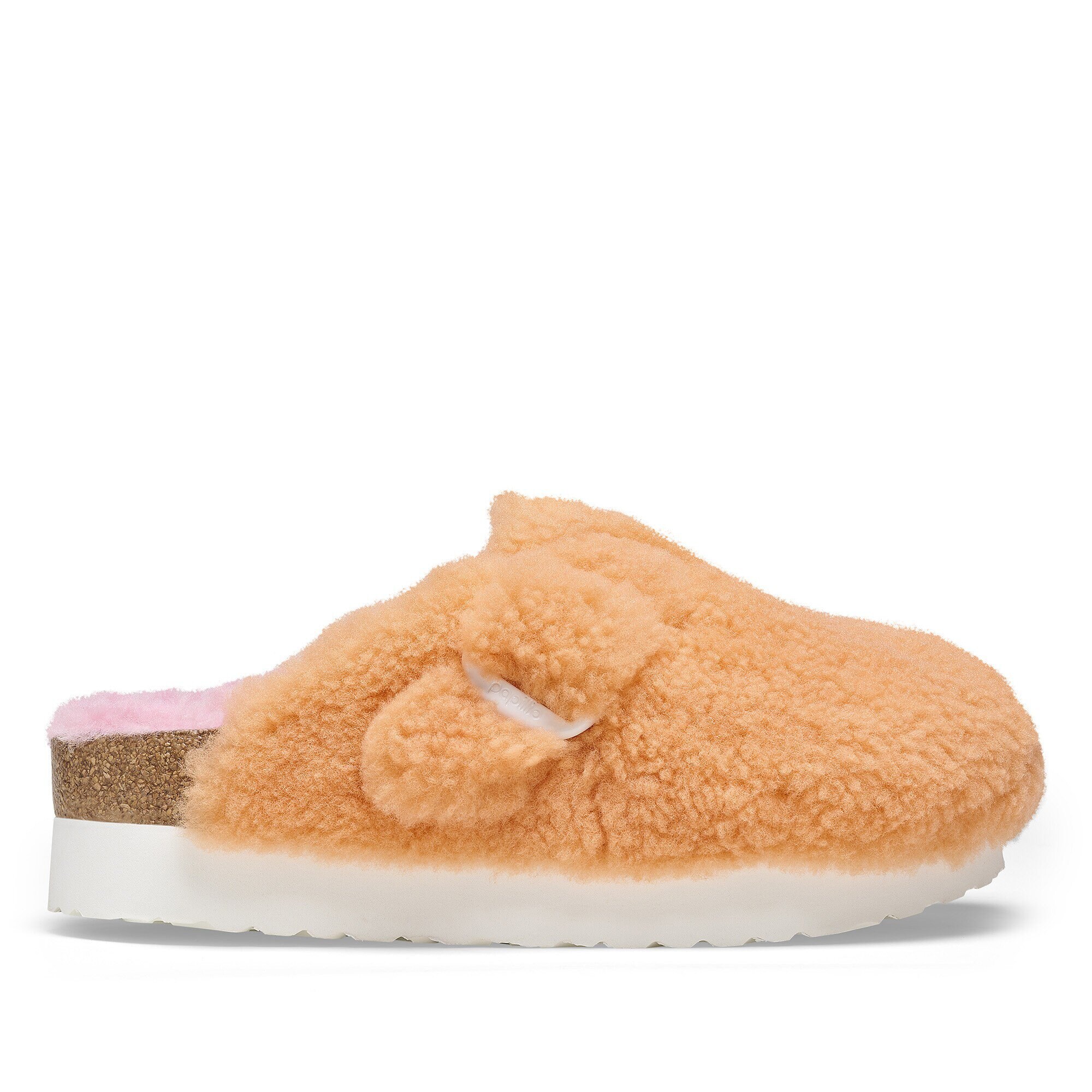 ‎⁦‪(∪•ﻌ•∪) バルーンブーケ Boston Big Buckle Platform Fur Papaya/Candy Pink | BIRKENSTOCK