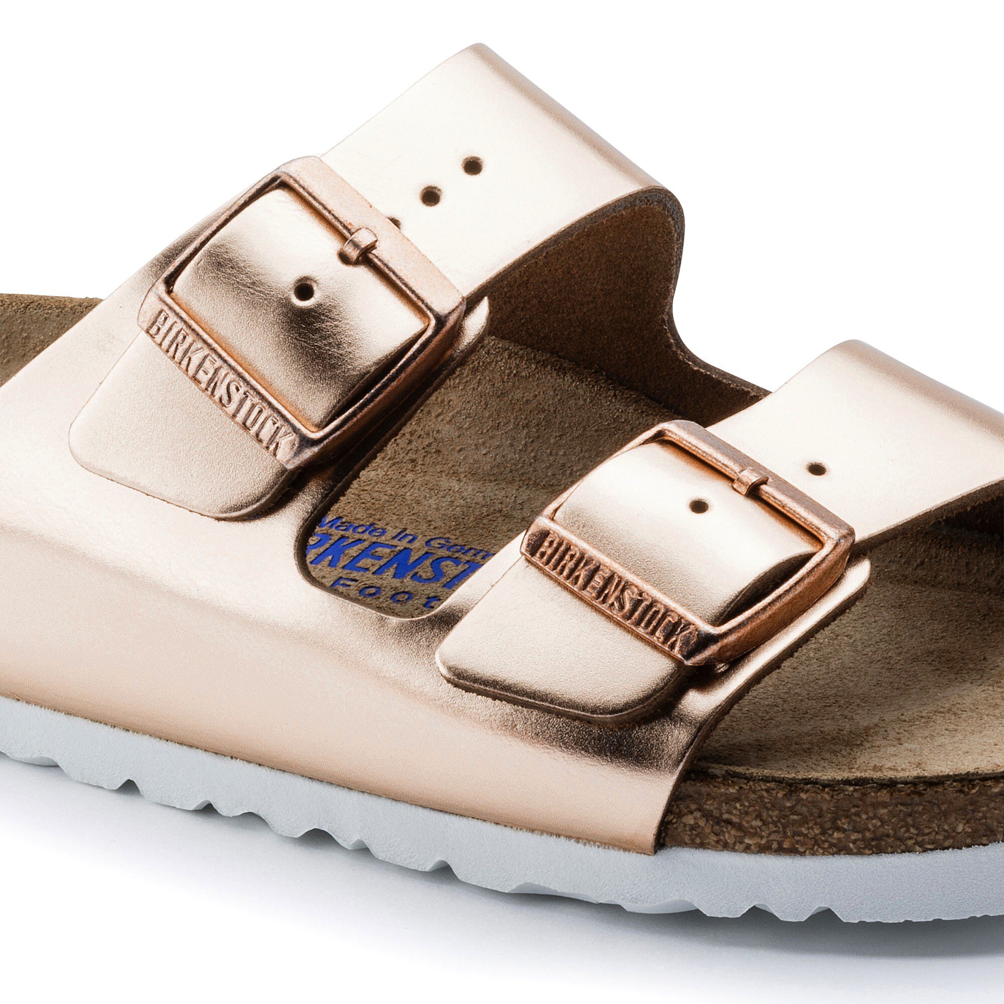 birkenstock arizona bs metallic copper