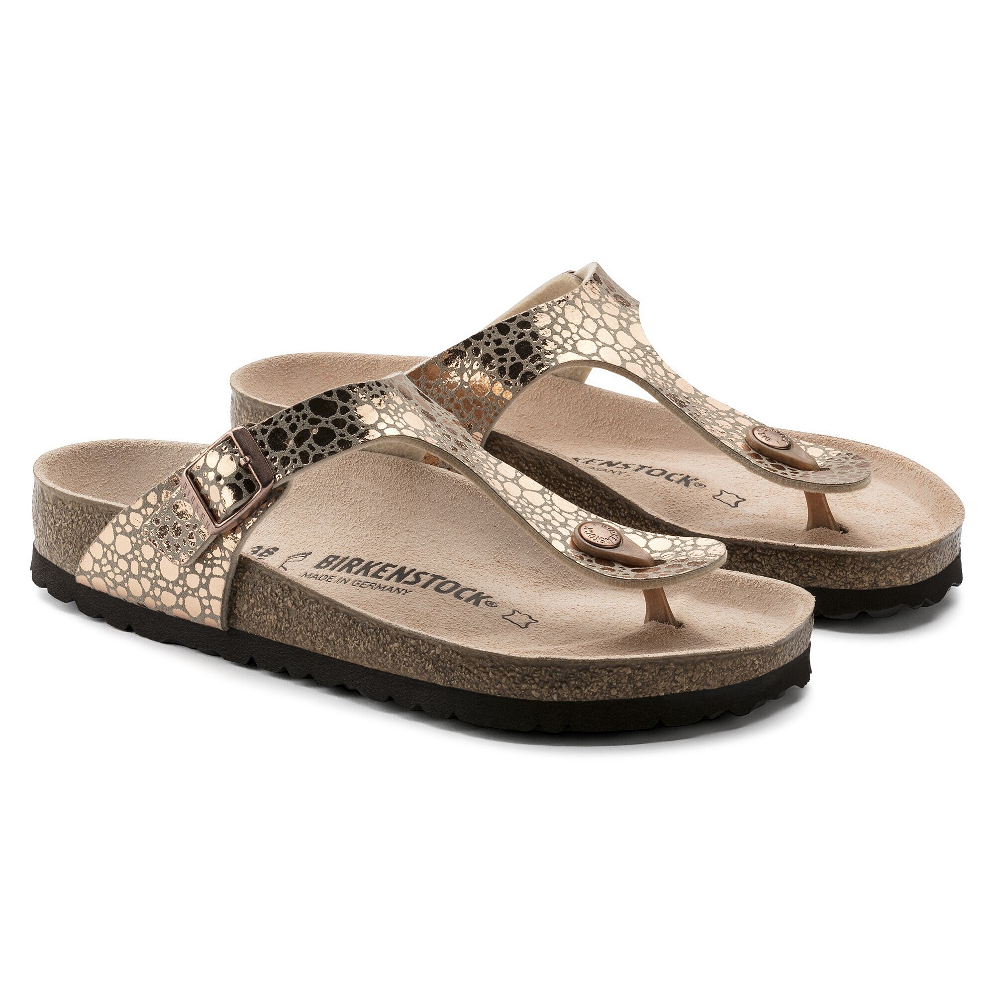 copper gizeh birkenstock