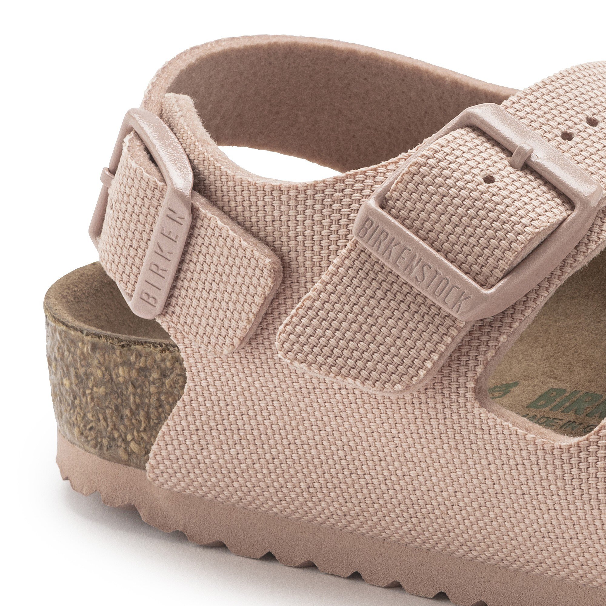 Leggen Decoderen Figuur Milano Kids Vegan Textiel Soft Pink | BIRKENSTOCK