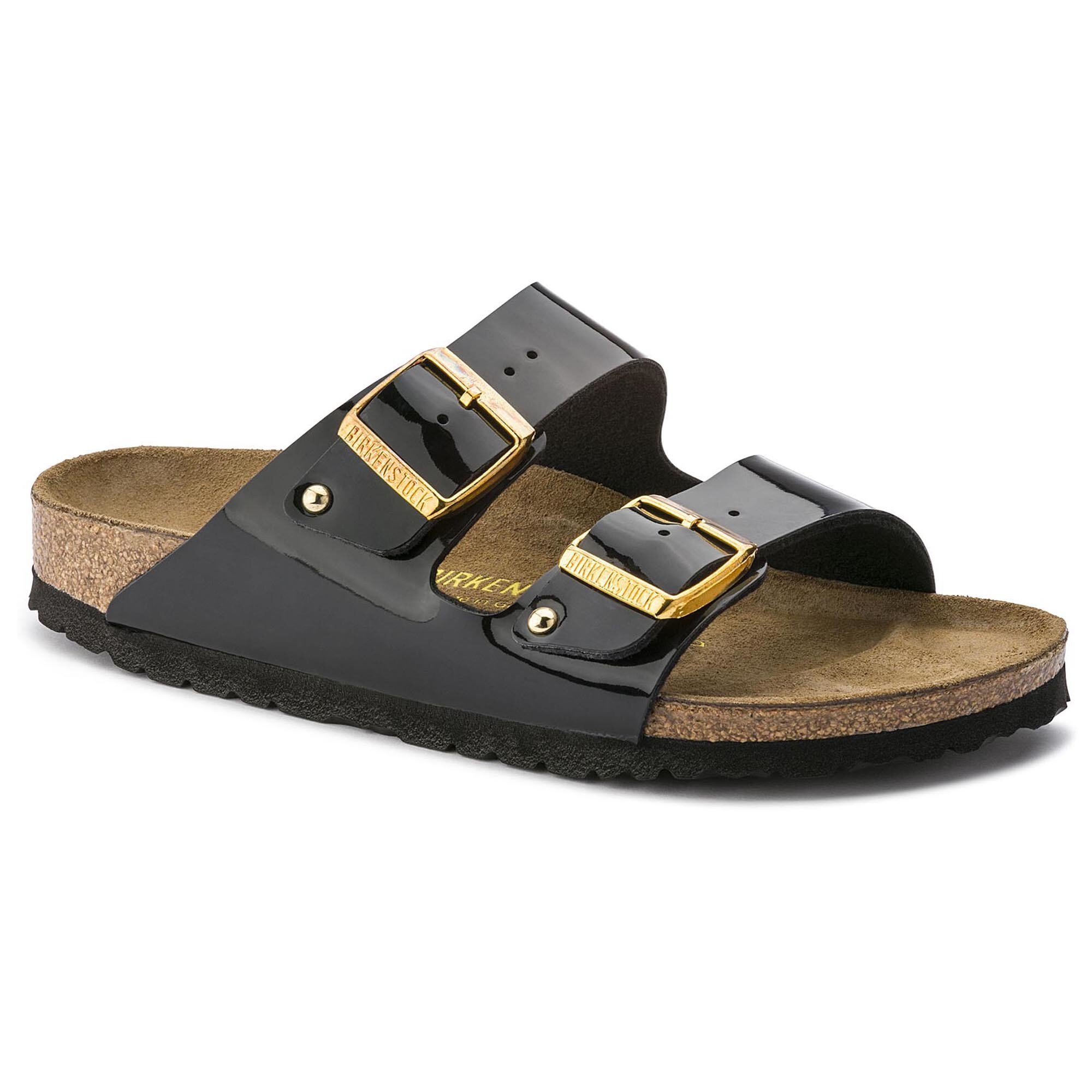 Birkenstock florida black sales patent