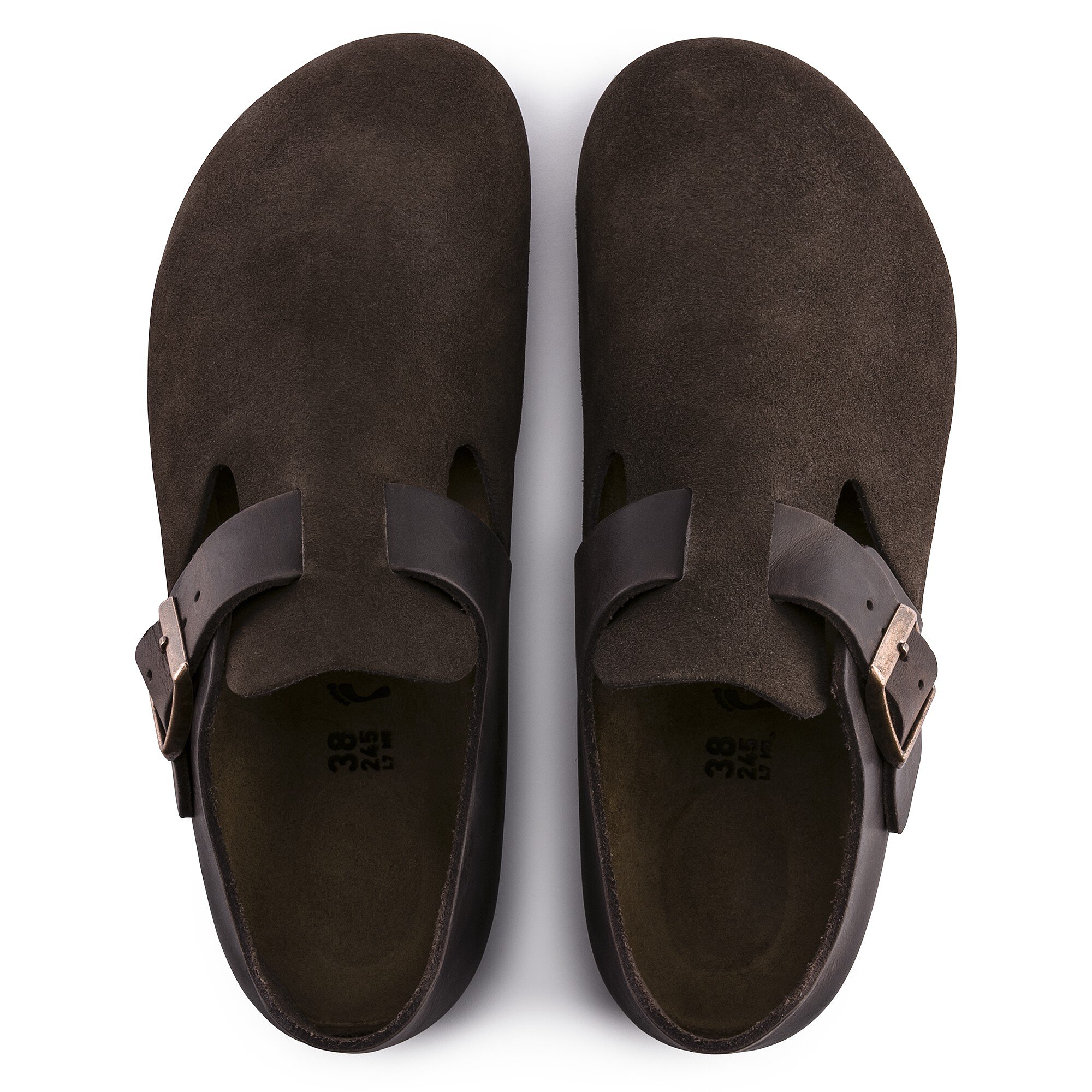 London Oiled Leather/Suede Leather Ebony | BIRKENSTOCK