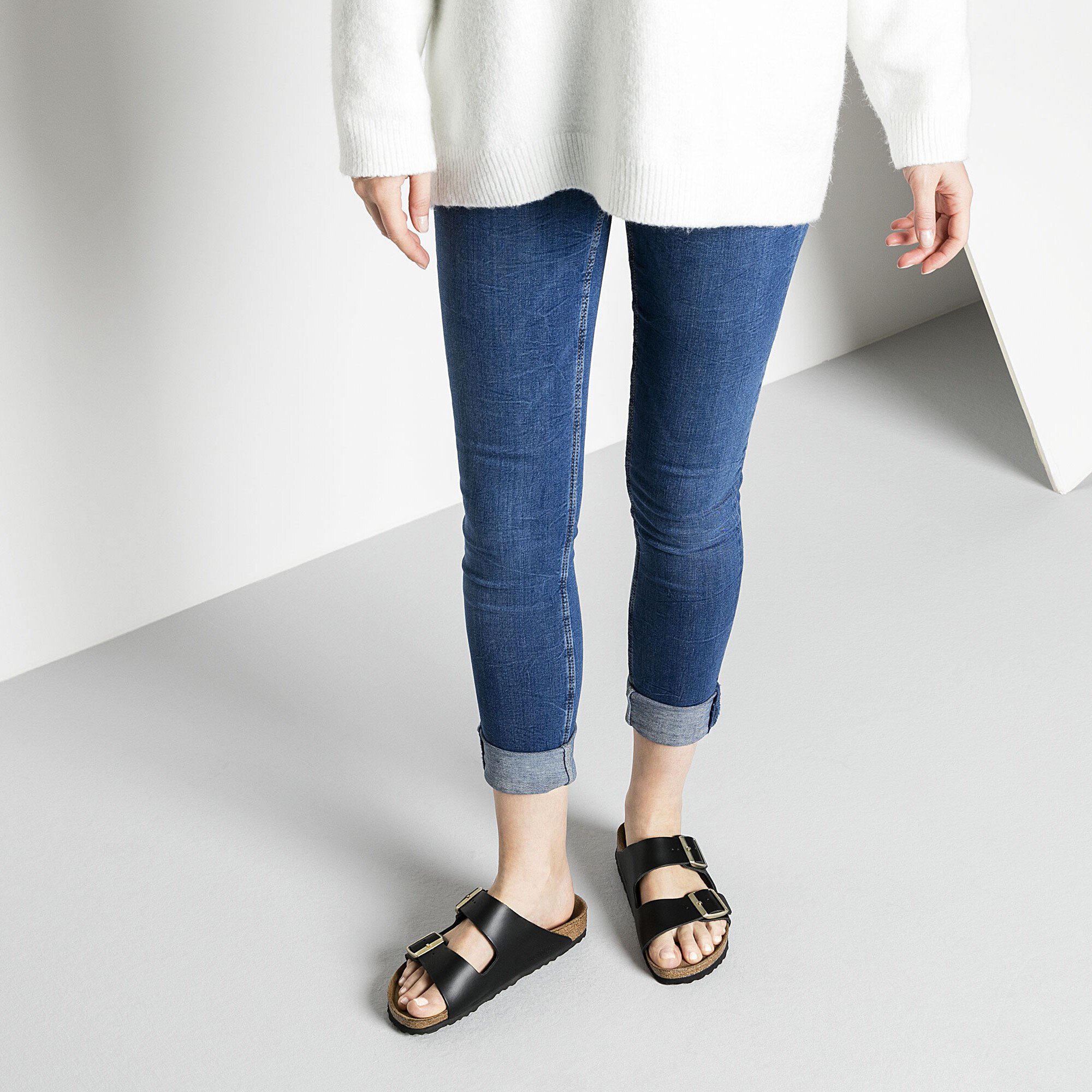 birkenstock arizona natural leather black