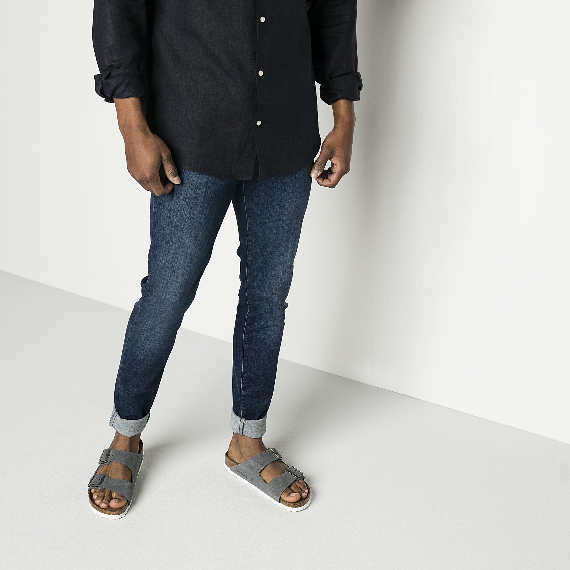 stone grey birkenstocks