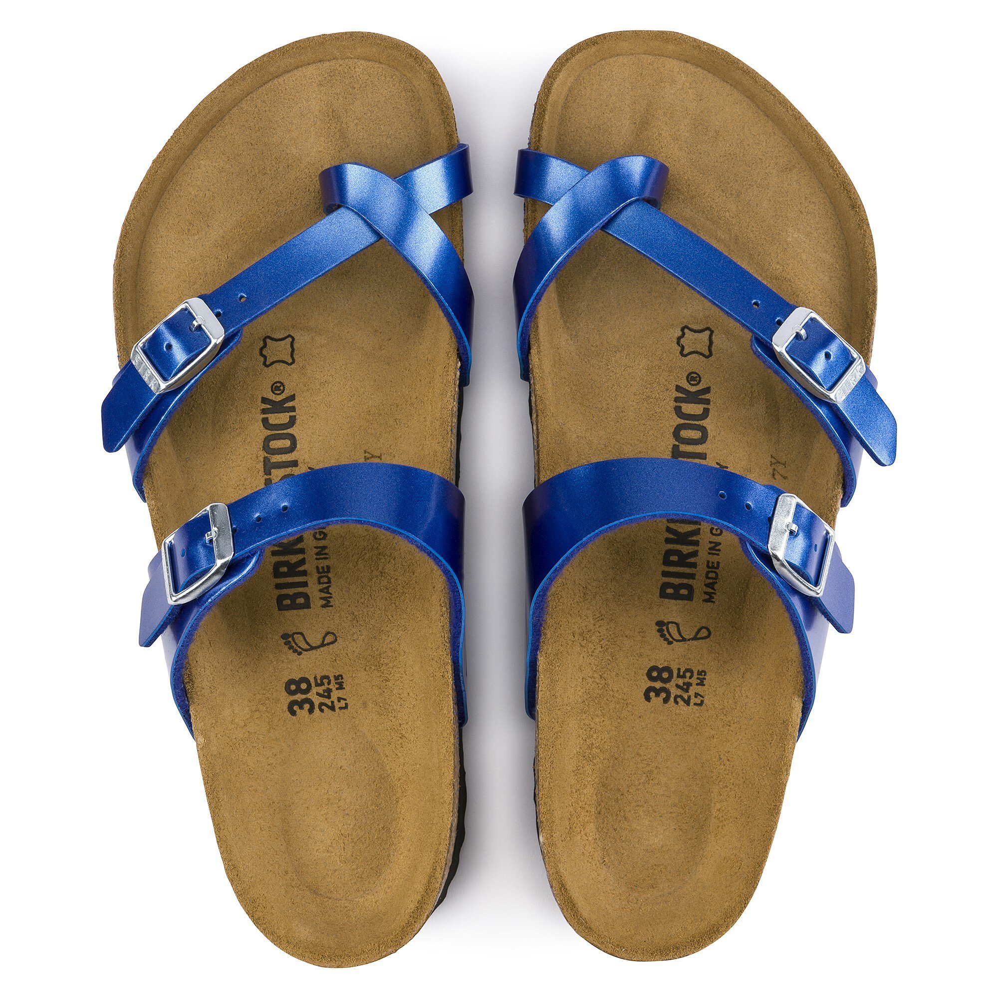 Birkenstock Gizeh Electric Metallic Ocean 2024 www.myteluguroots