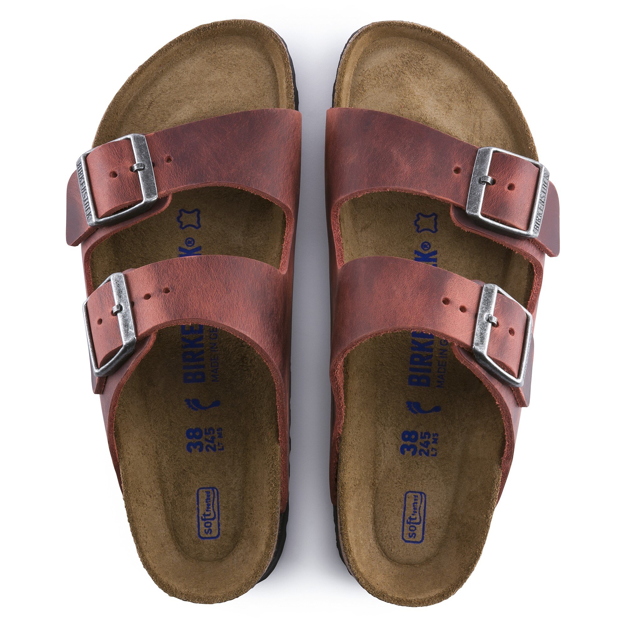 birkenstock mayari oiled leather earth red