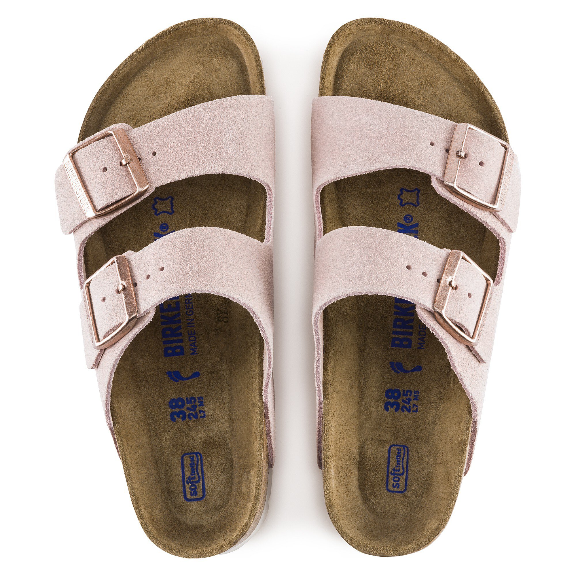 birkenstock arizona soft rose