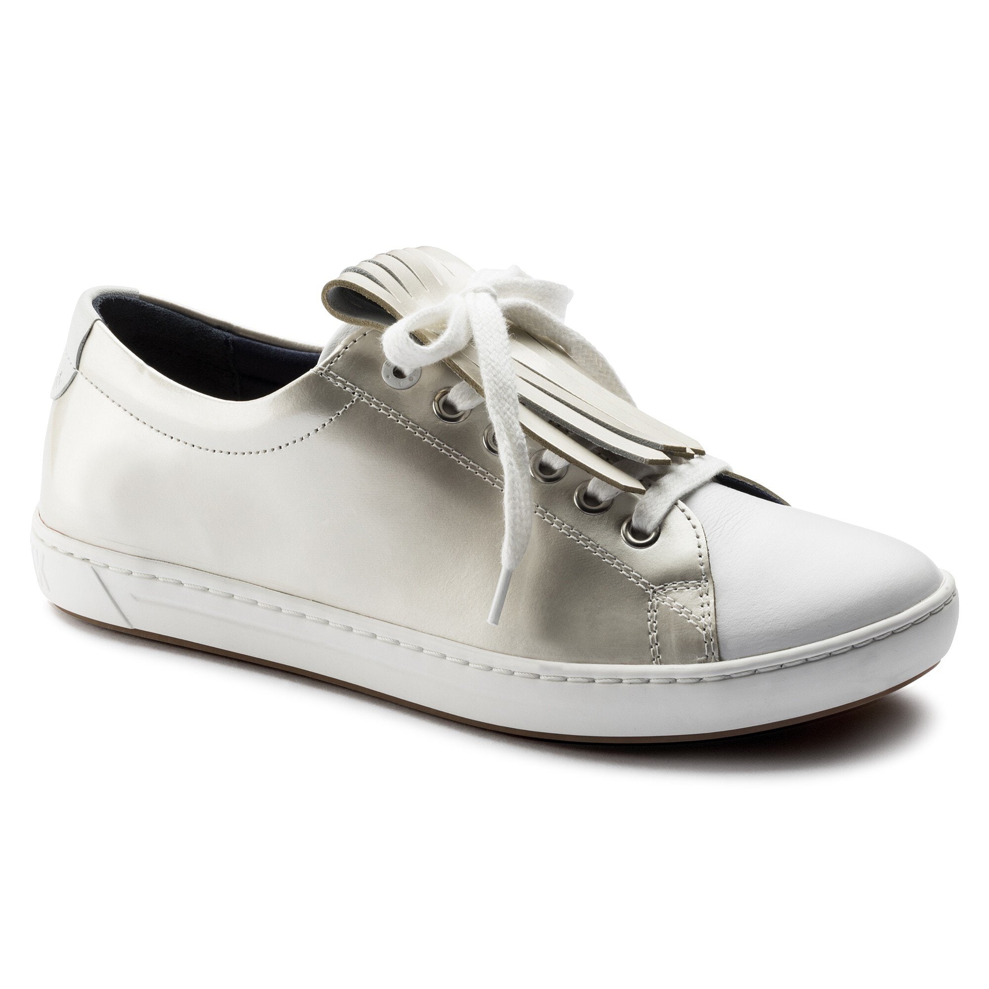 Arran Mixed Leather Off White
