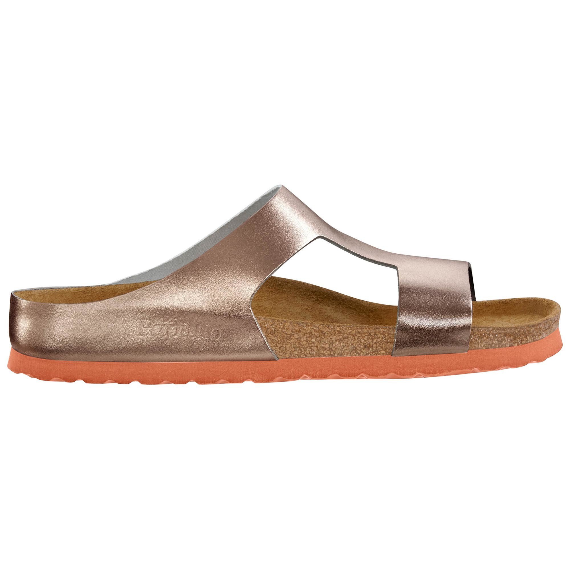 metallic copper leather birkenstock