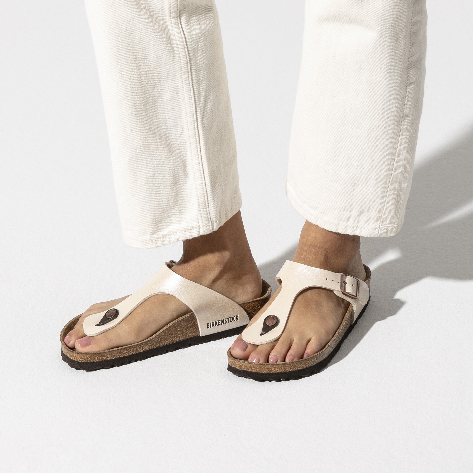 birkenstock graceful pearl white