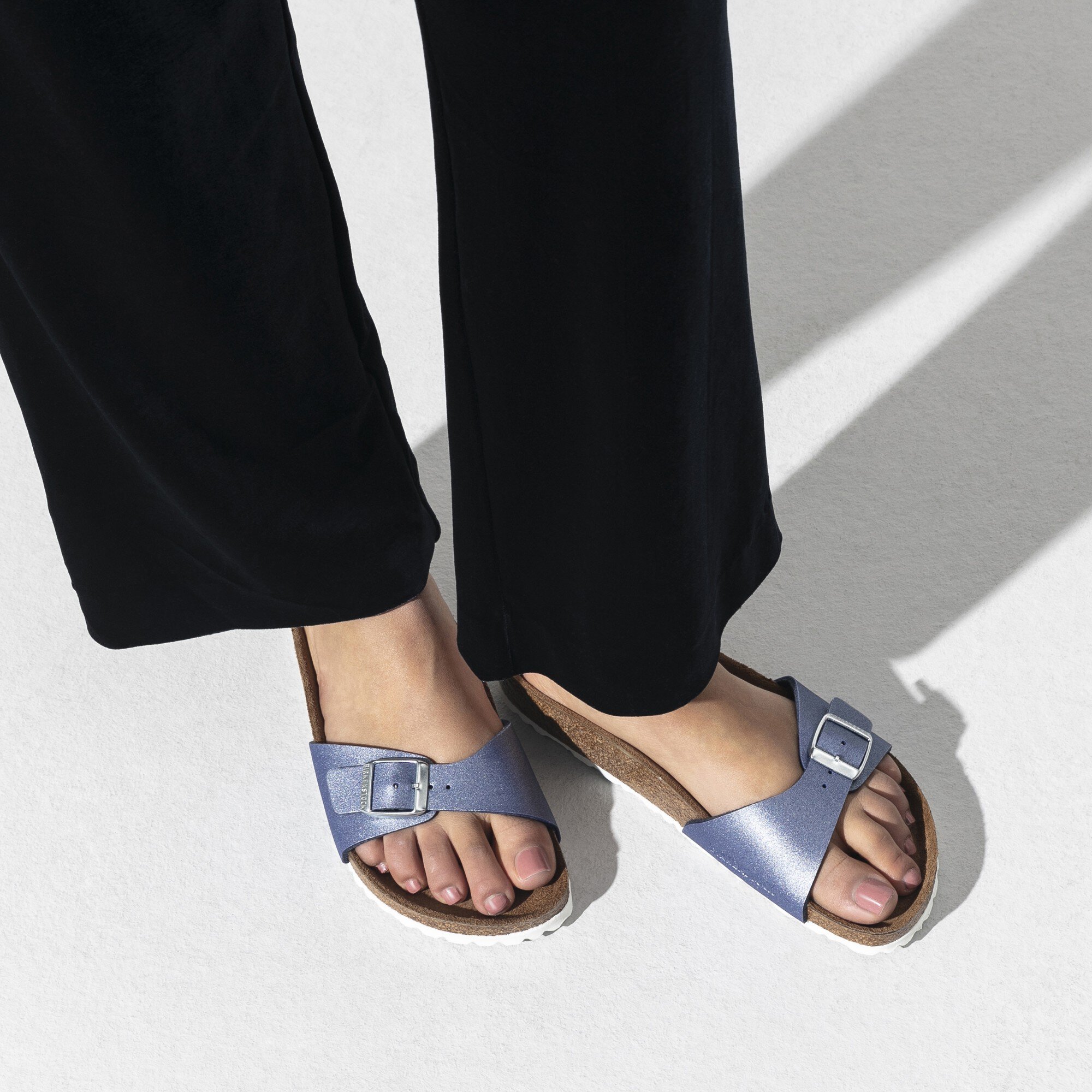 azure blue birkenstock