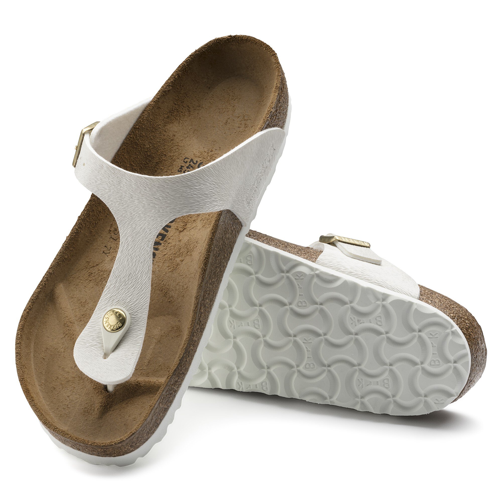 birkenstock gizeh off white