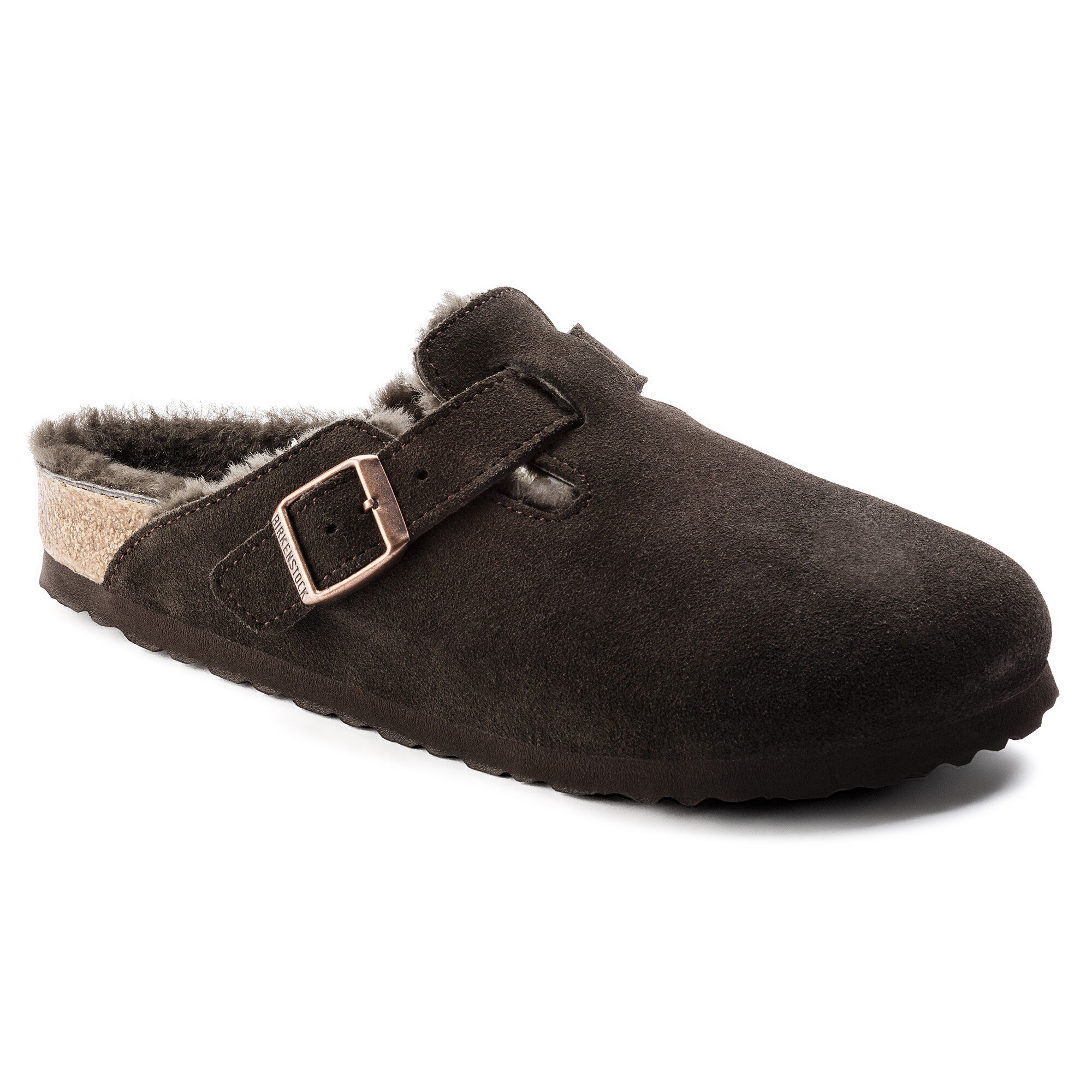 boston shearling birkenstock mocha