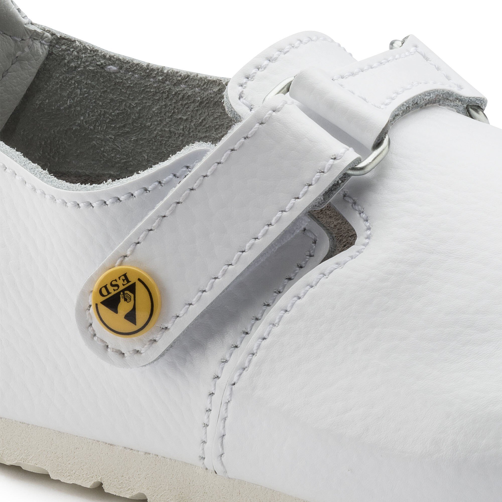 Linz ESD Natural Leather White BIRKENSTOCK