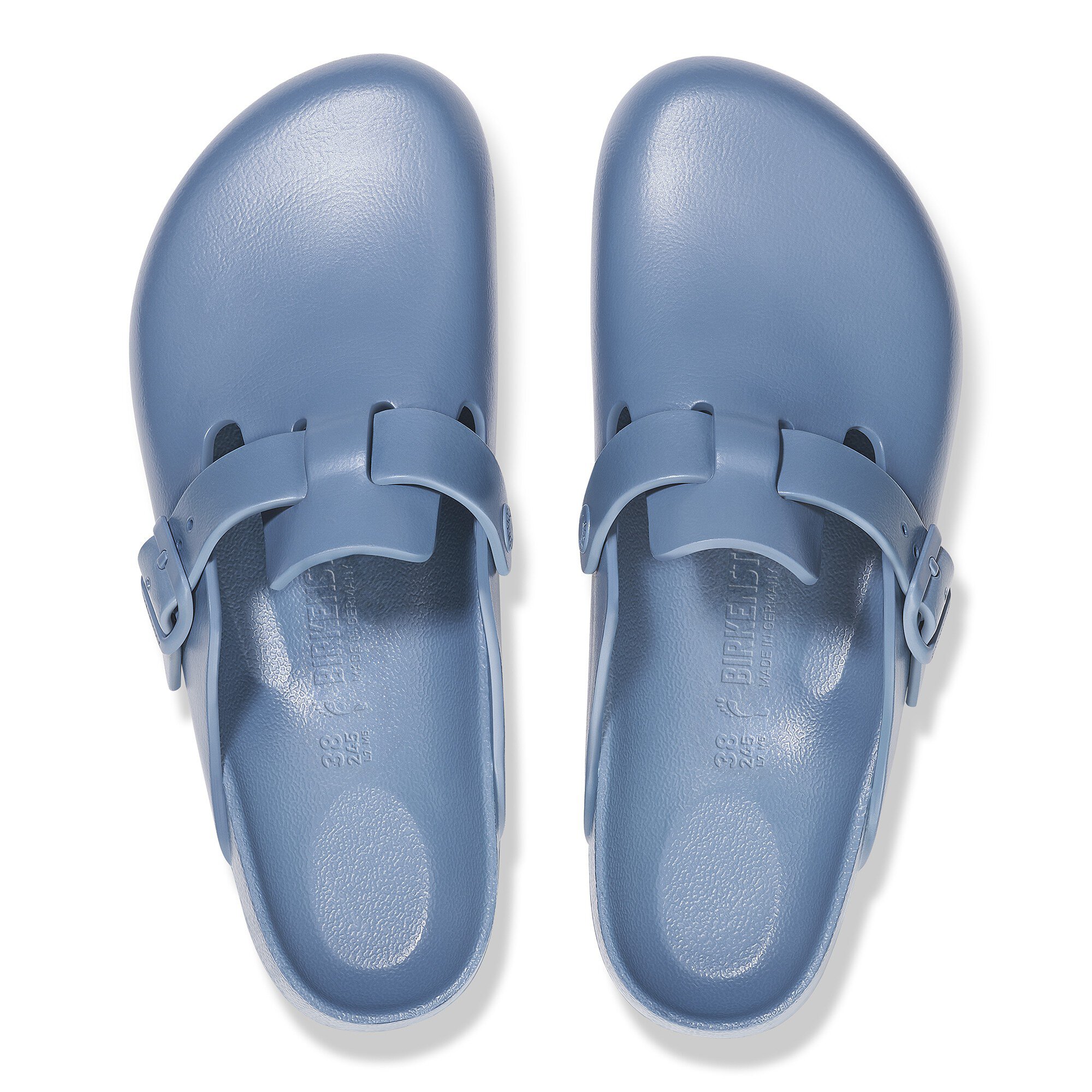 Birkenstock boston metallic silver deals