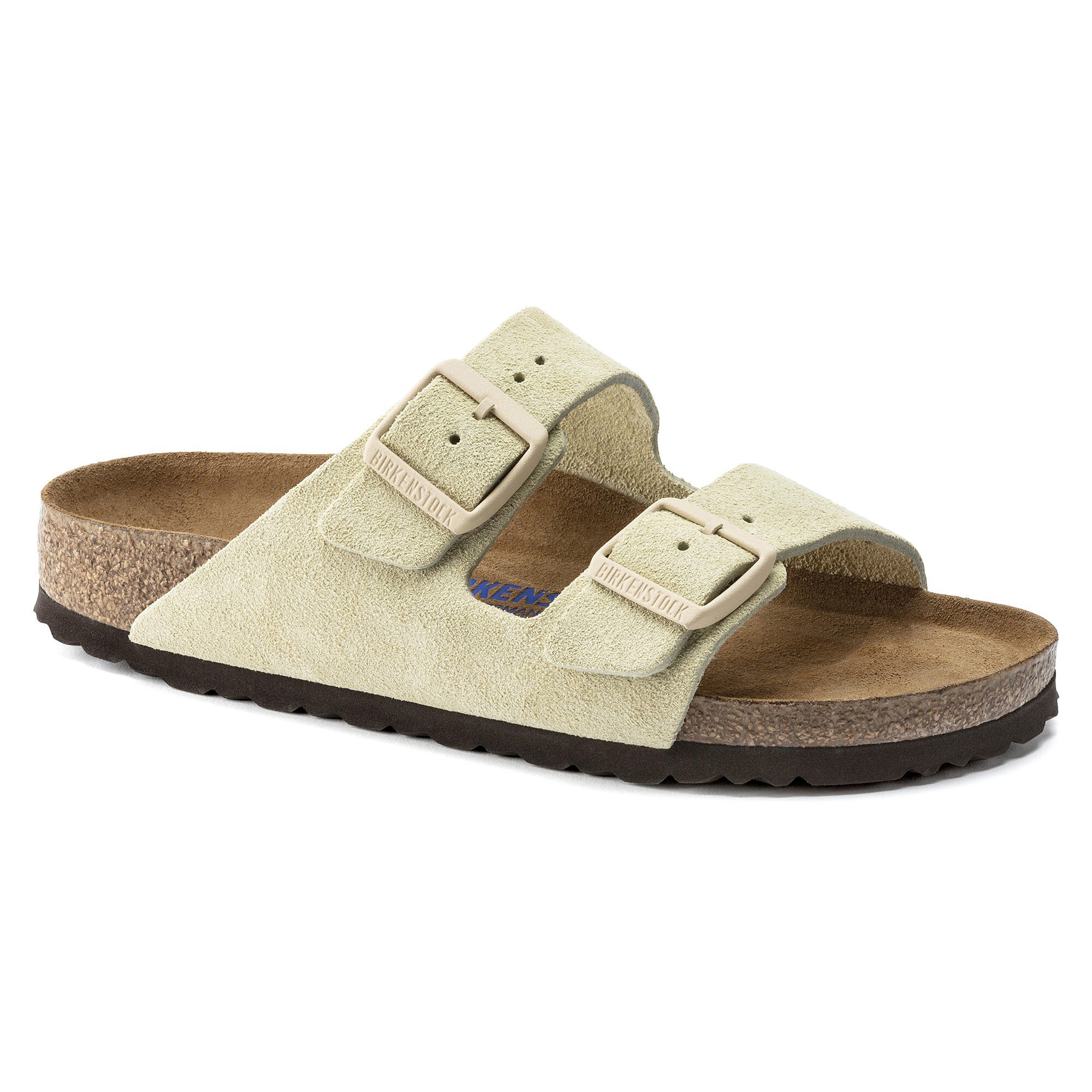 arizona soft footbed suede leather latte cream