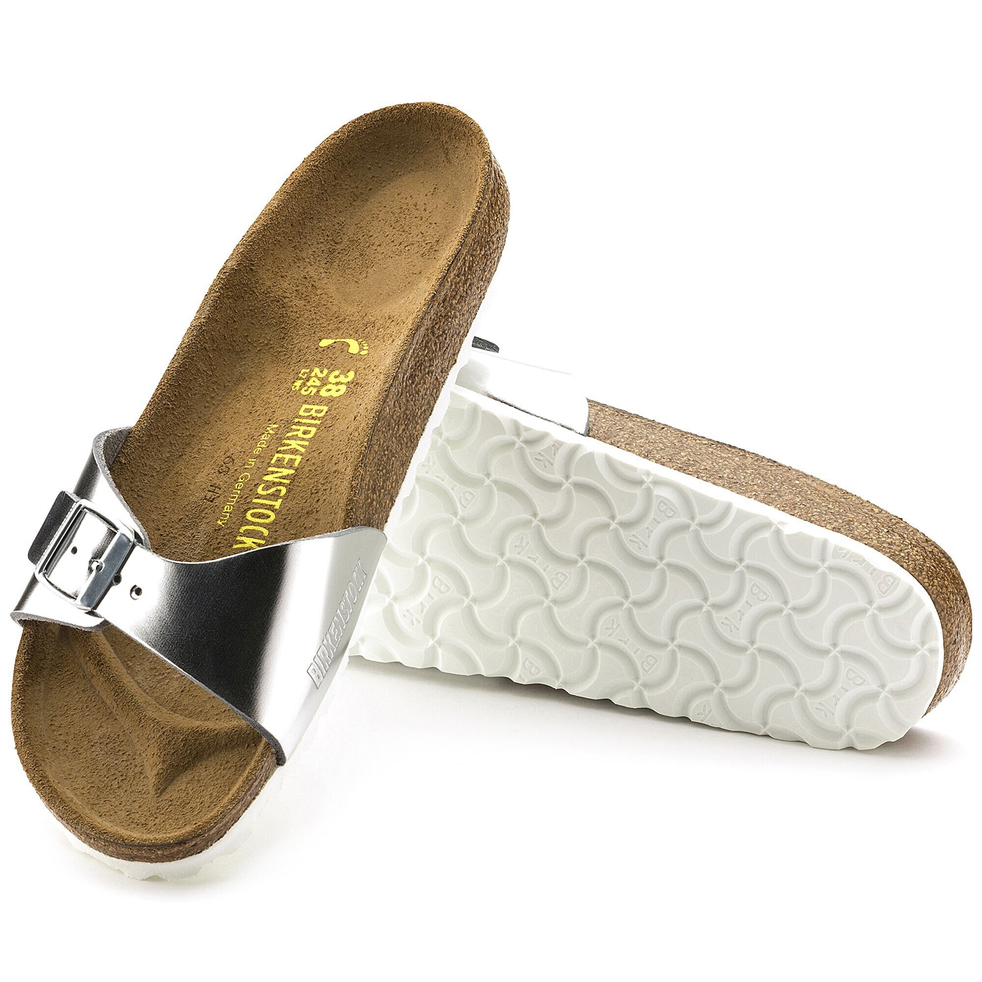Birkenstock madrid online metallic silver