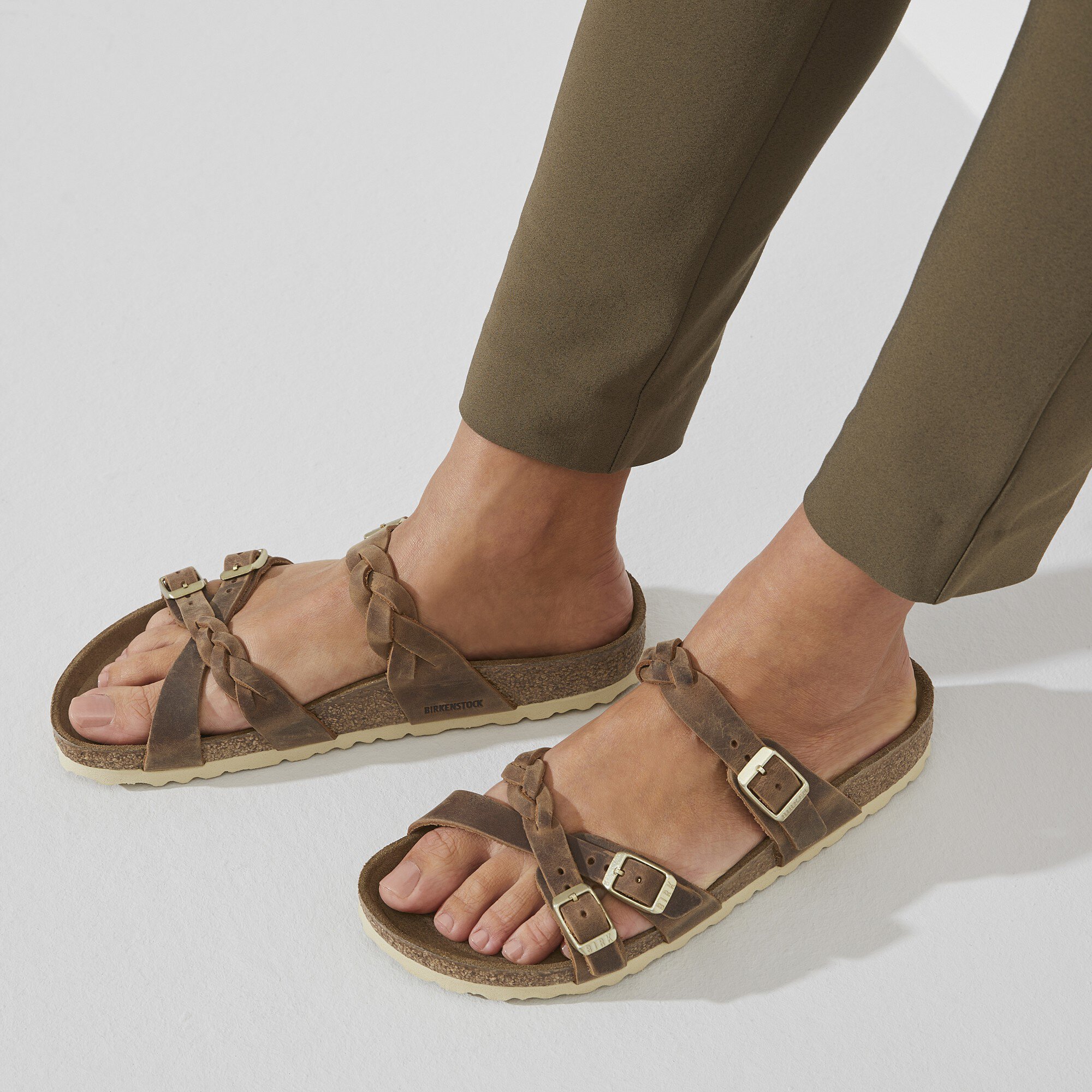 Franca Braided Oiled Leather Cognac BIRKENSTOCK